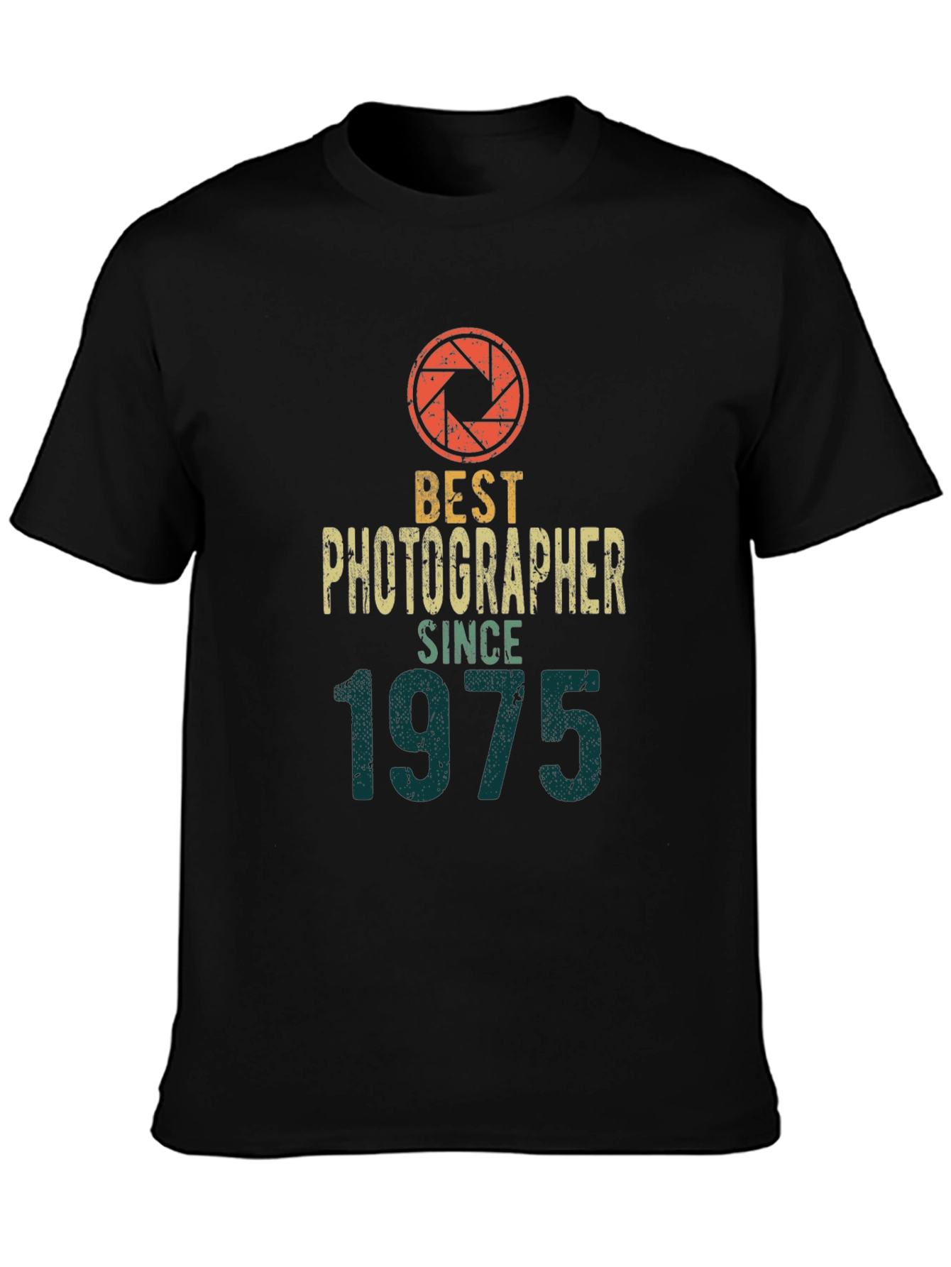 Best Photographer Since 1975 T-Shirt | Vintage Camera Graphic Tee | Photographer Gift Shirt | Retro Photography Tee | Free Shipping $50+
