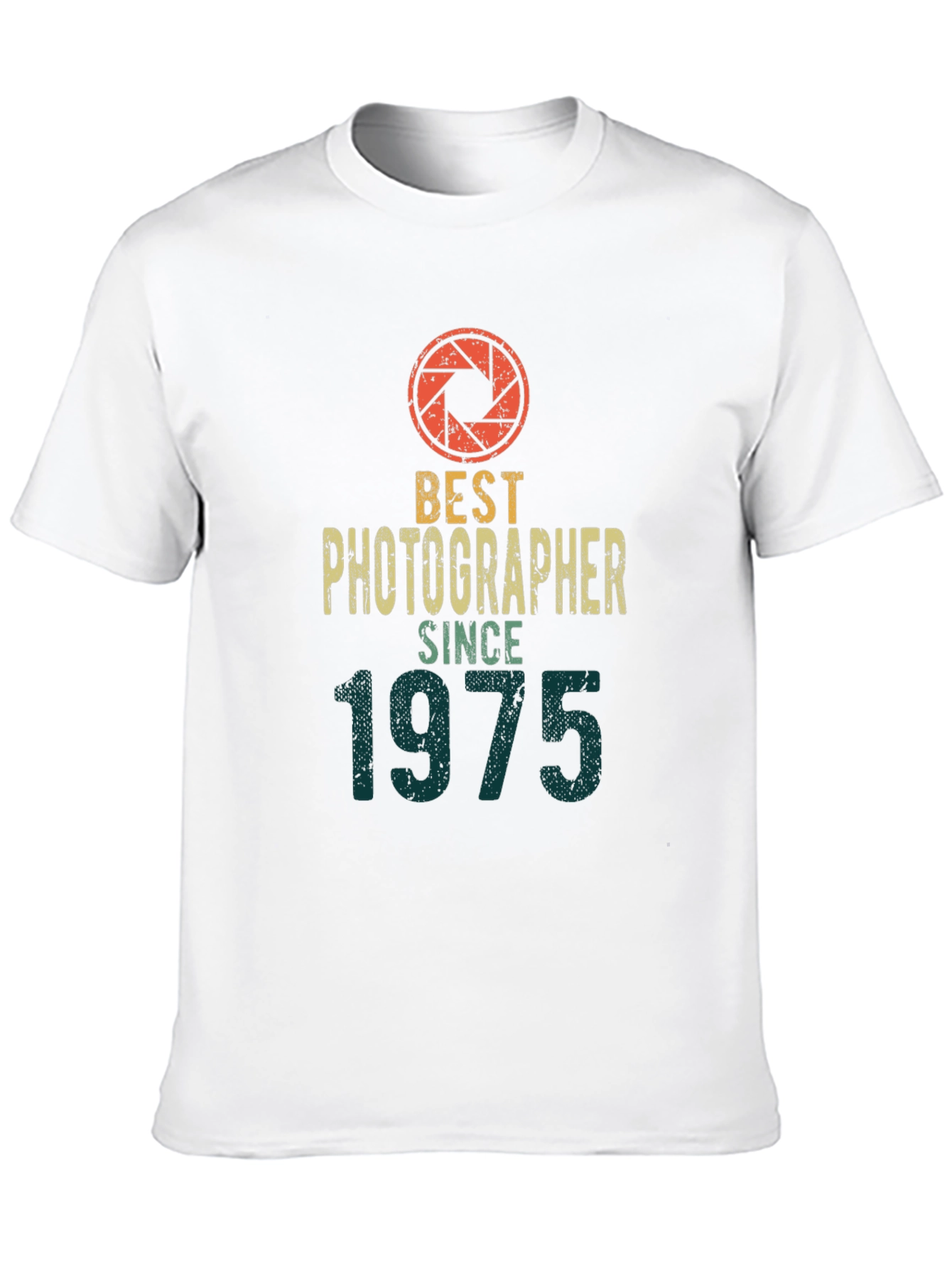 Best Photographer Since 1975 T-Shirt | Vintage Camera Graphic Tee | Photographer Gift Shirt | Retro Photography Tee | Free Shipping $50+