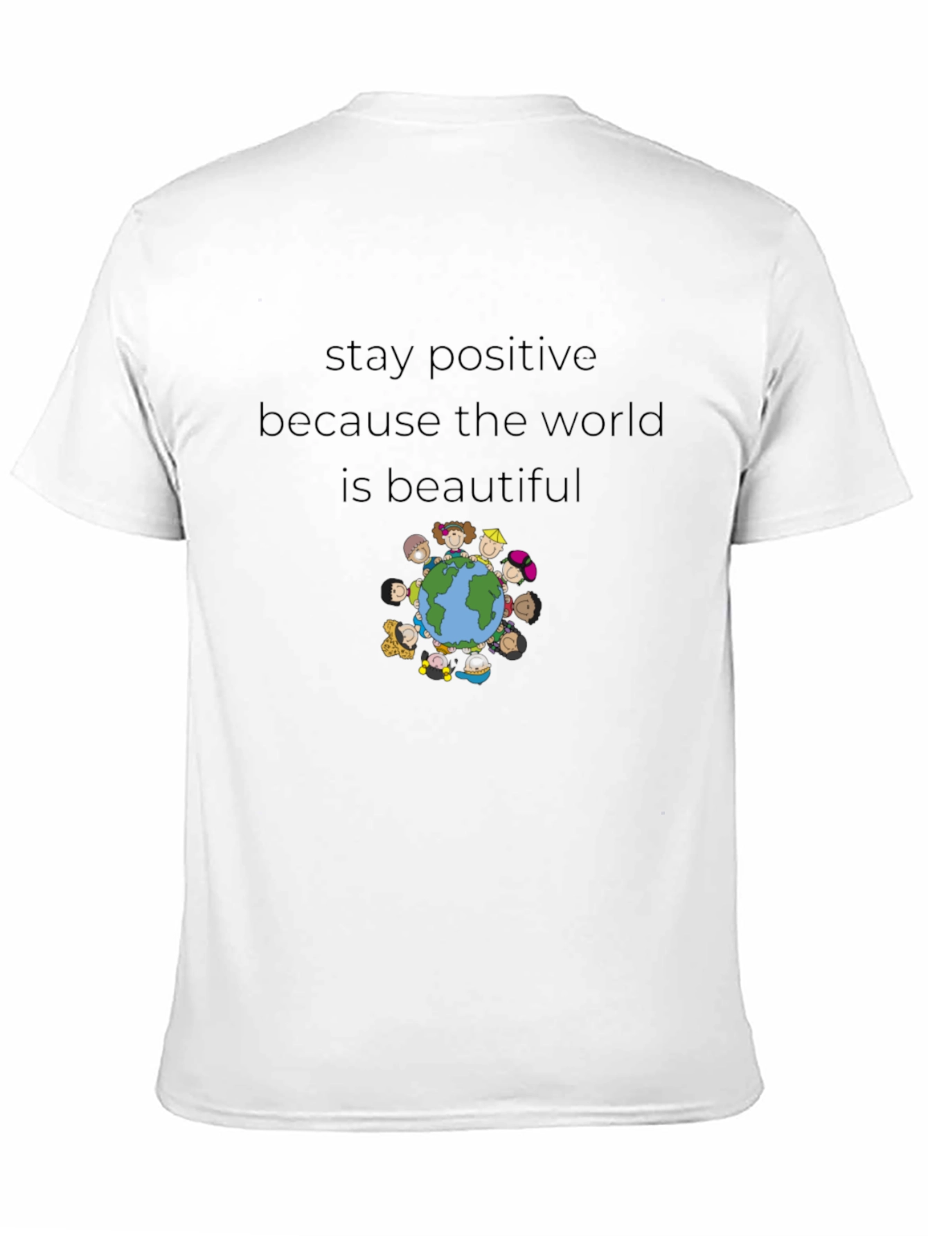 Stay Positive Earth Graphic Tee