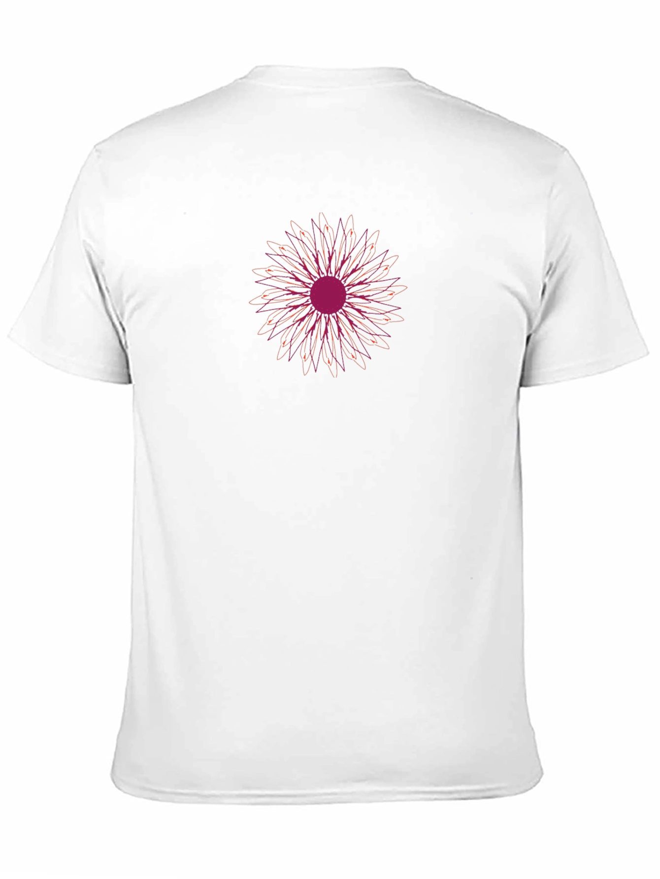 Floral Print Black Tee - Casual Comfort
