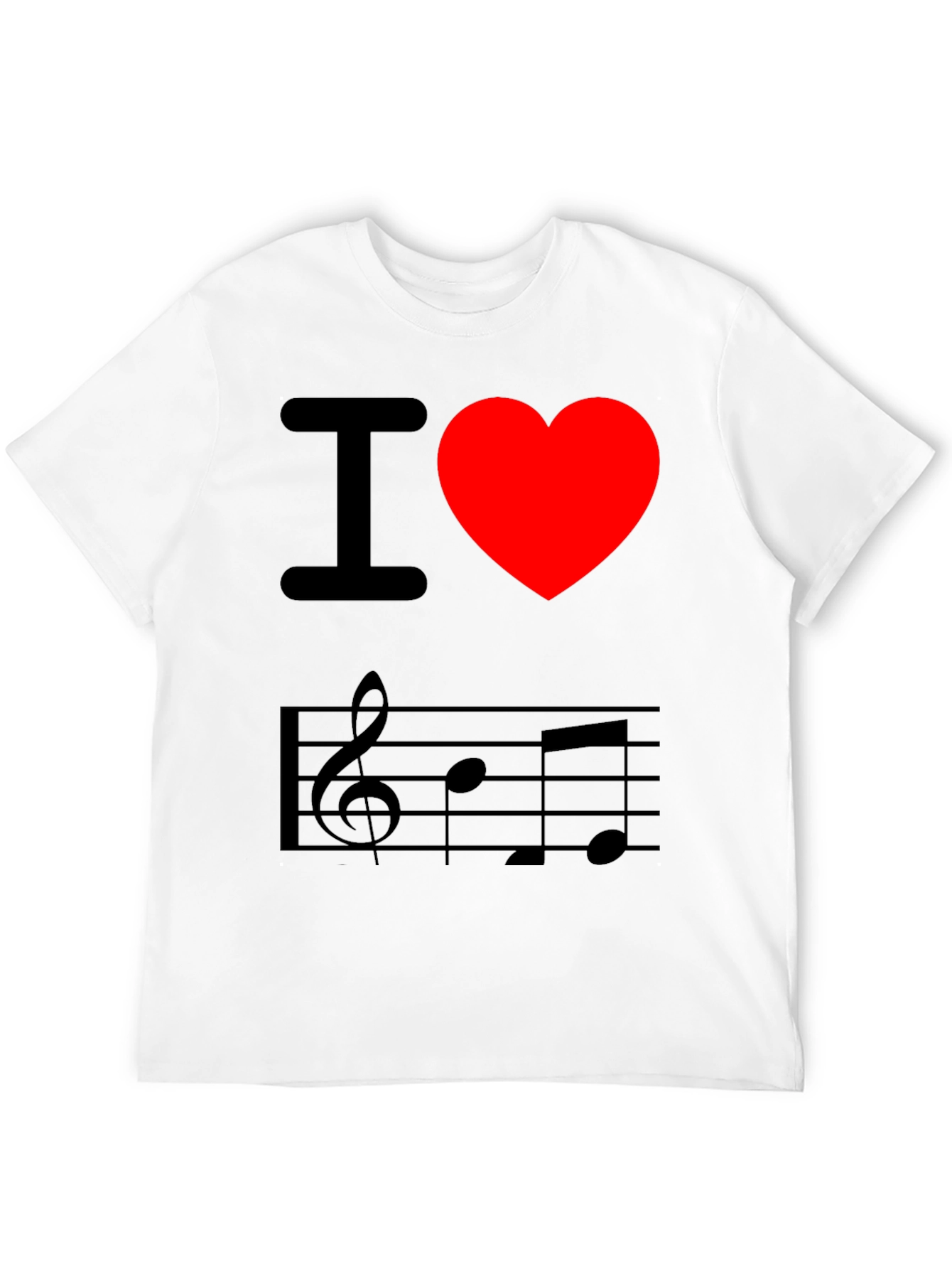 I Love Music Graphic T-Shirt