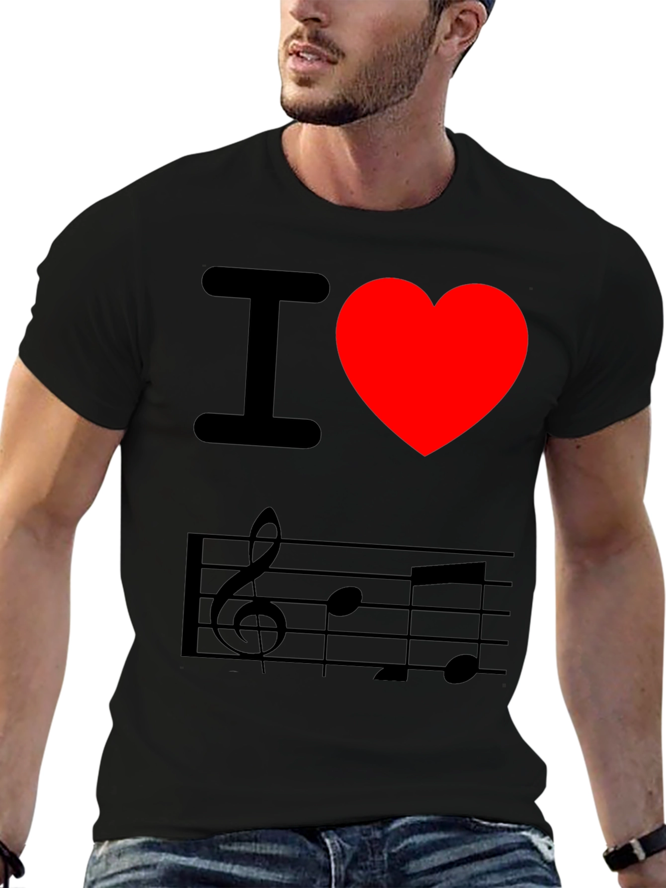 I Love Music Graphic T-Shirt