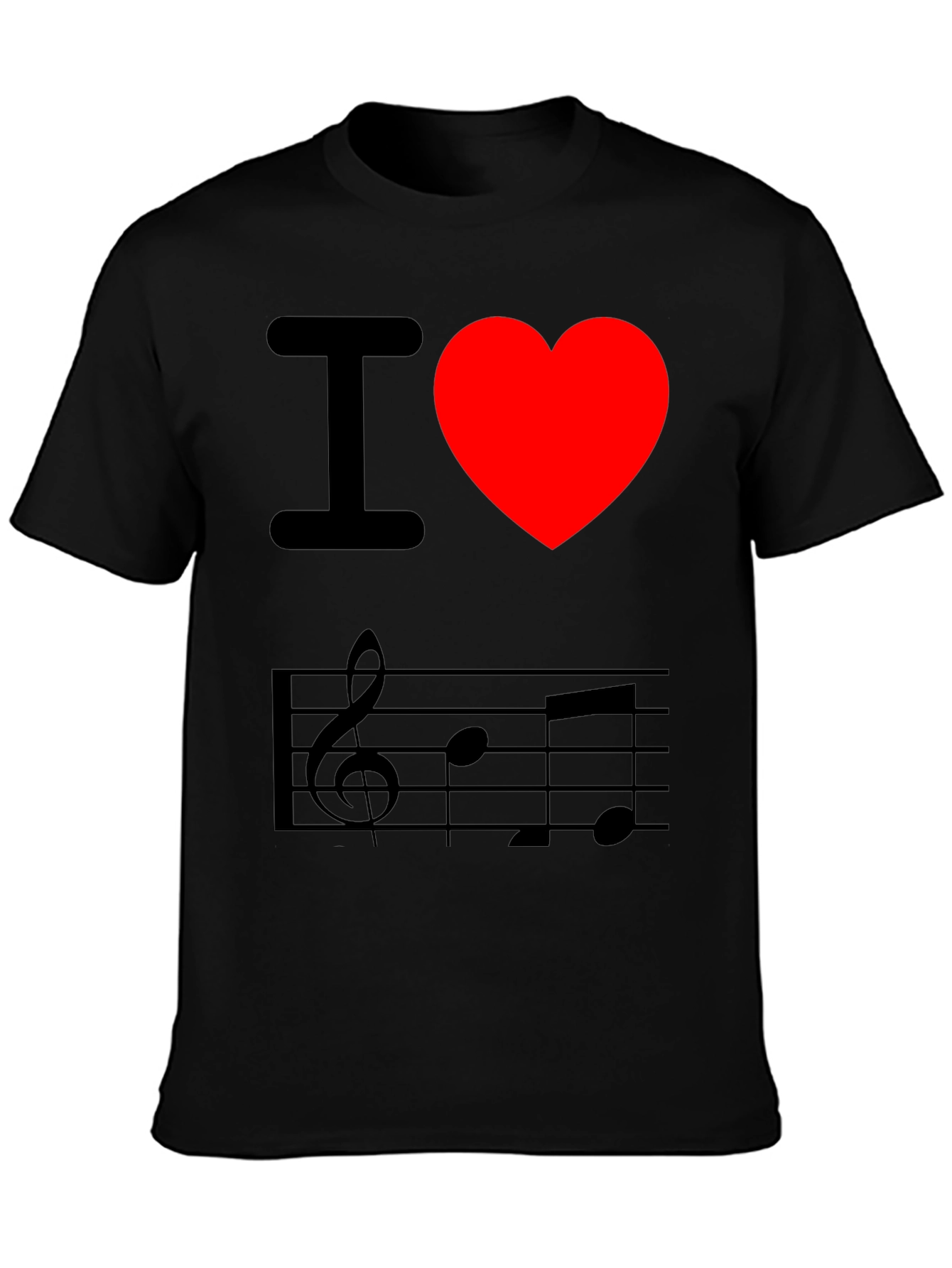 I Love Music Graphic T-Shirt