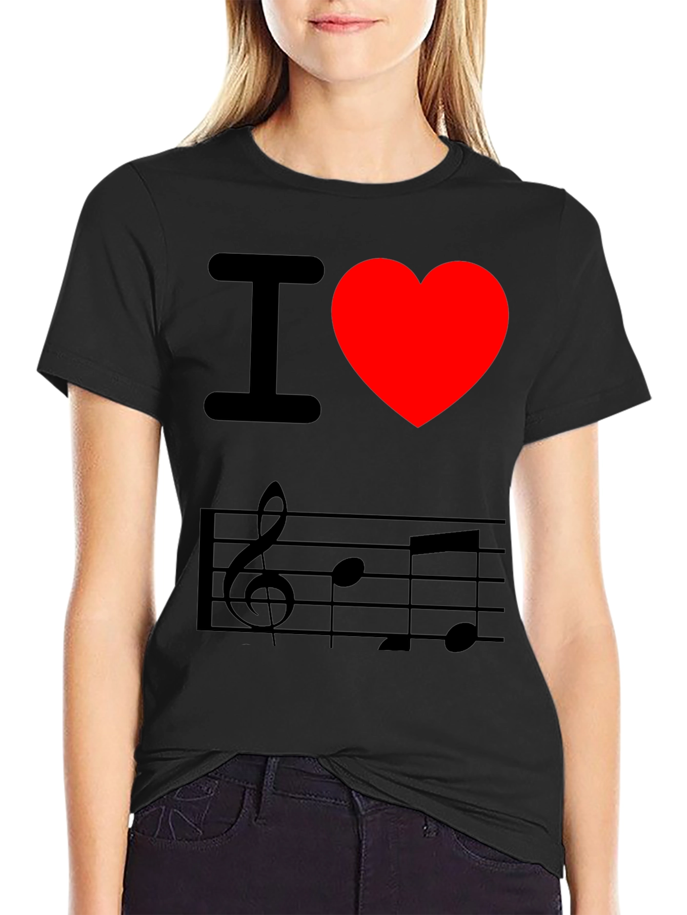I Love Music Graphic T-Shirt