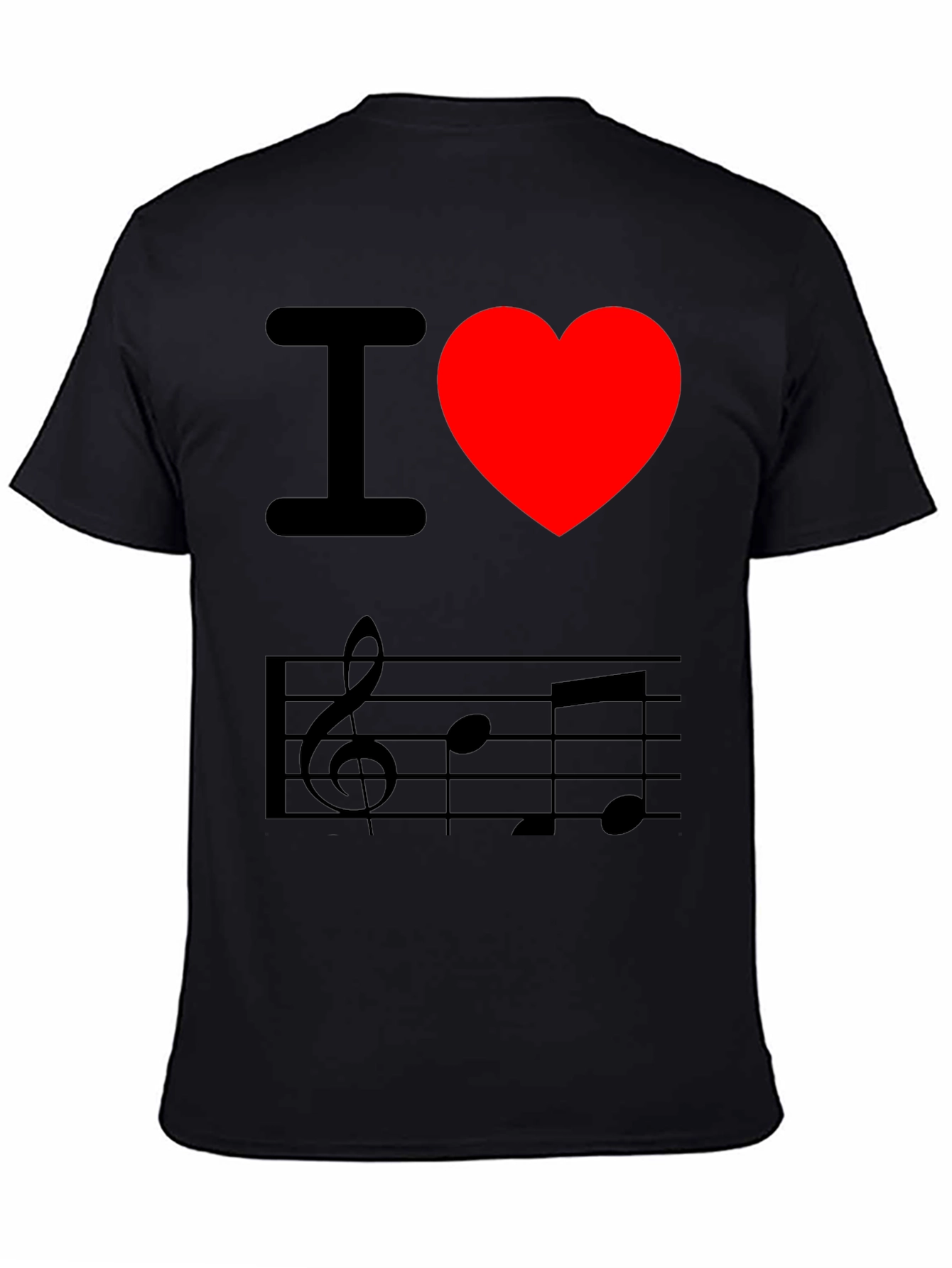 I Love Music Graphic T-Shirt