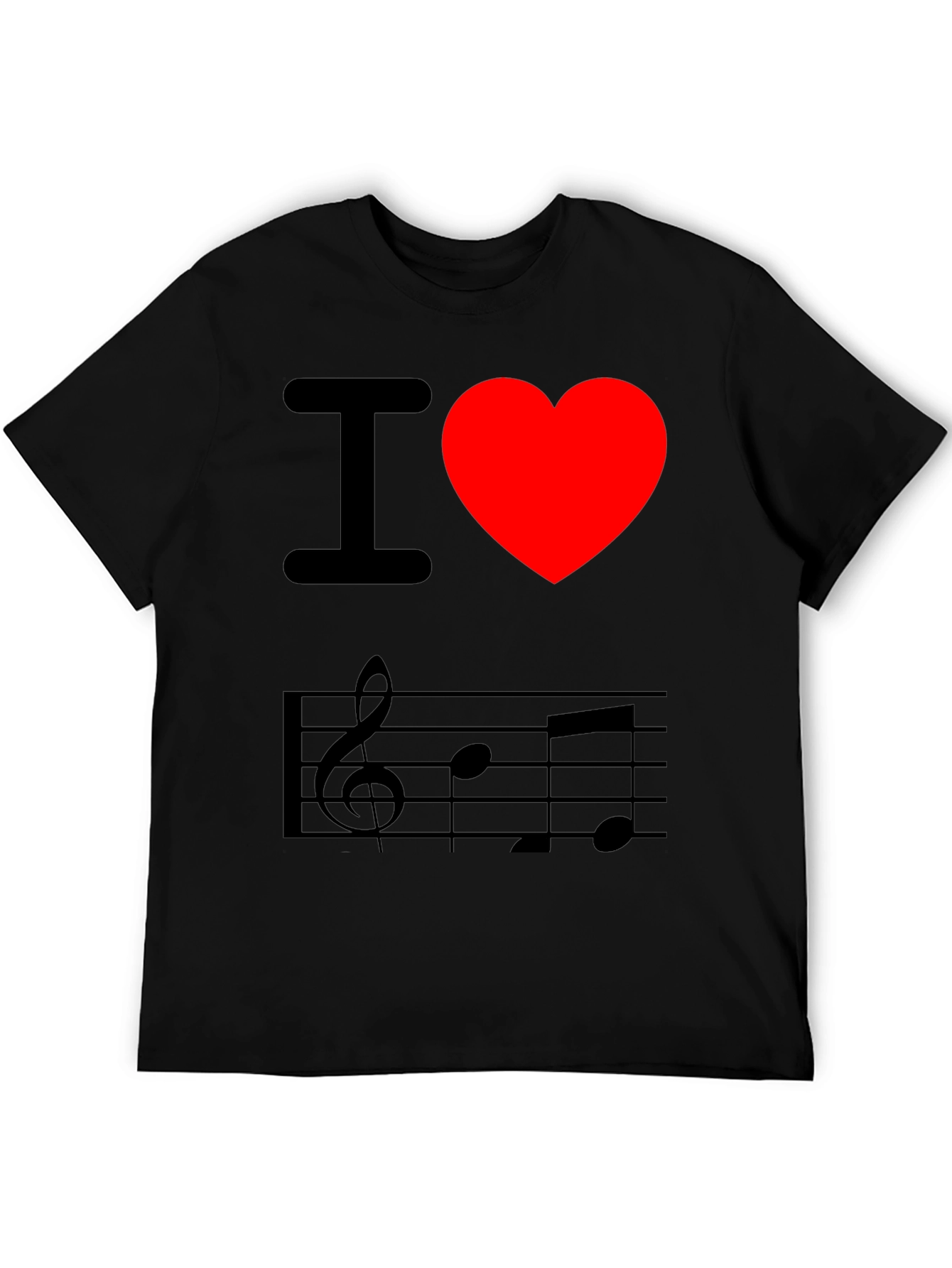 I Love Music Graphic T-Shirt