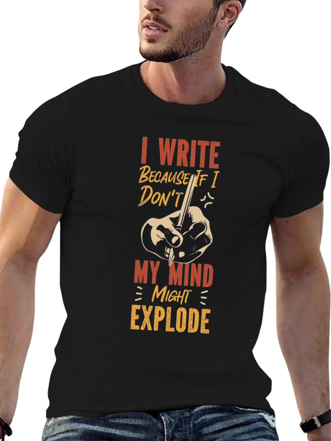 I Write T-Shirt - Writer Humor Tee