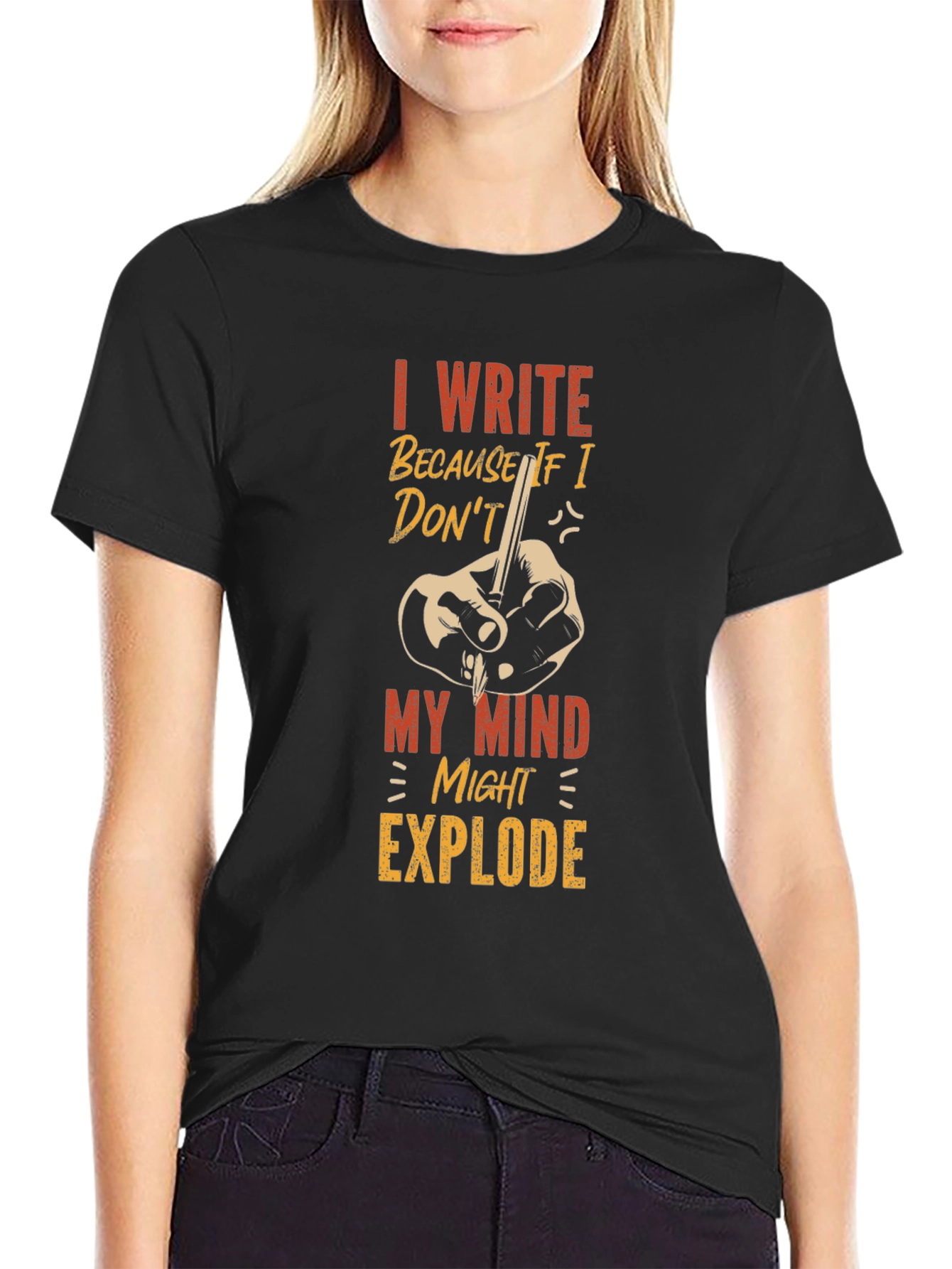 I Write T-Shirt - Writer Humor Tee