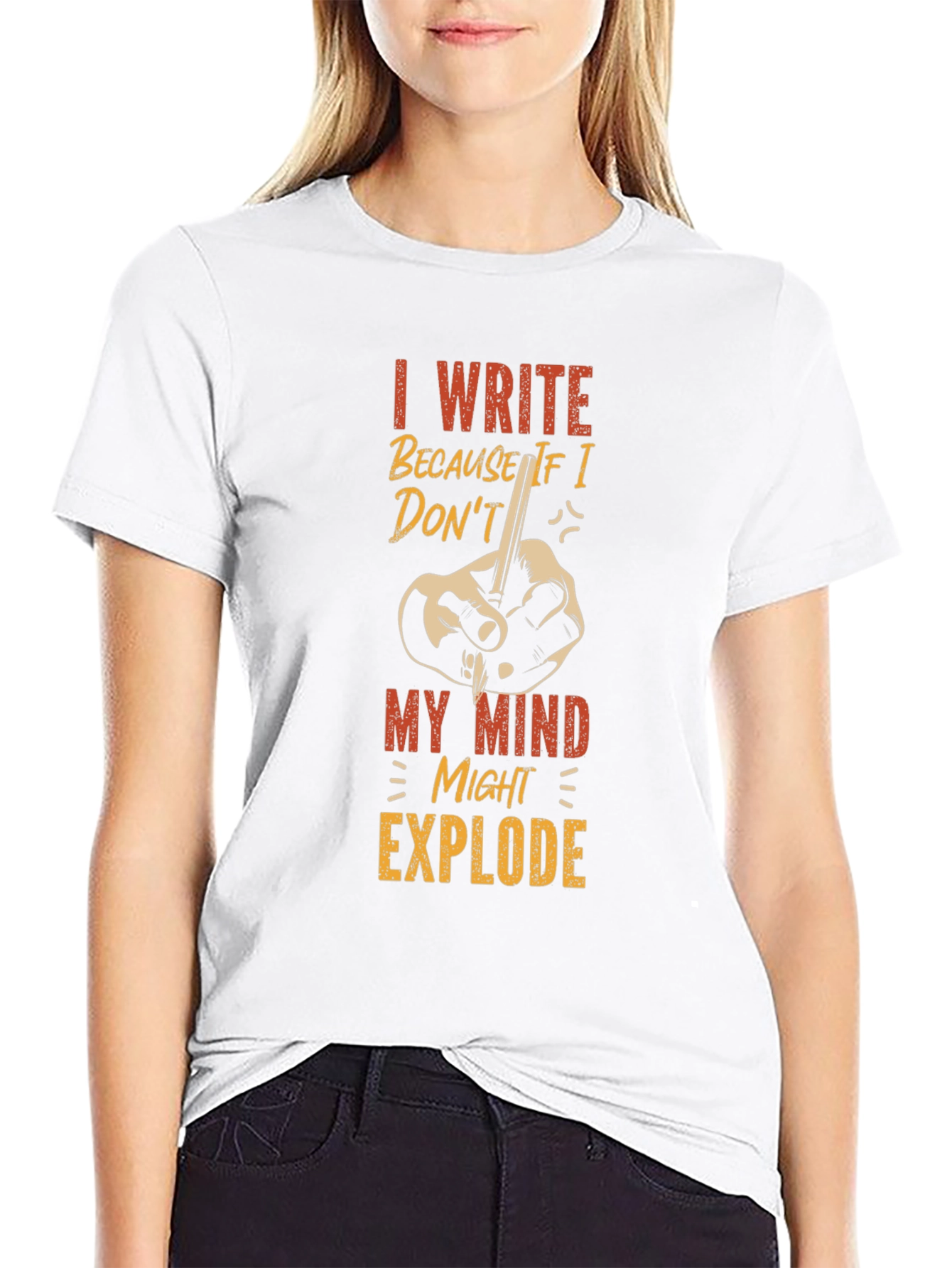 I Write T-Shirt - Writer Humor Tee