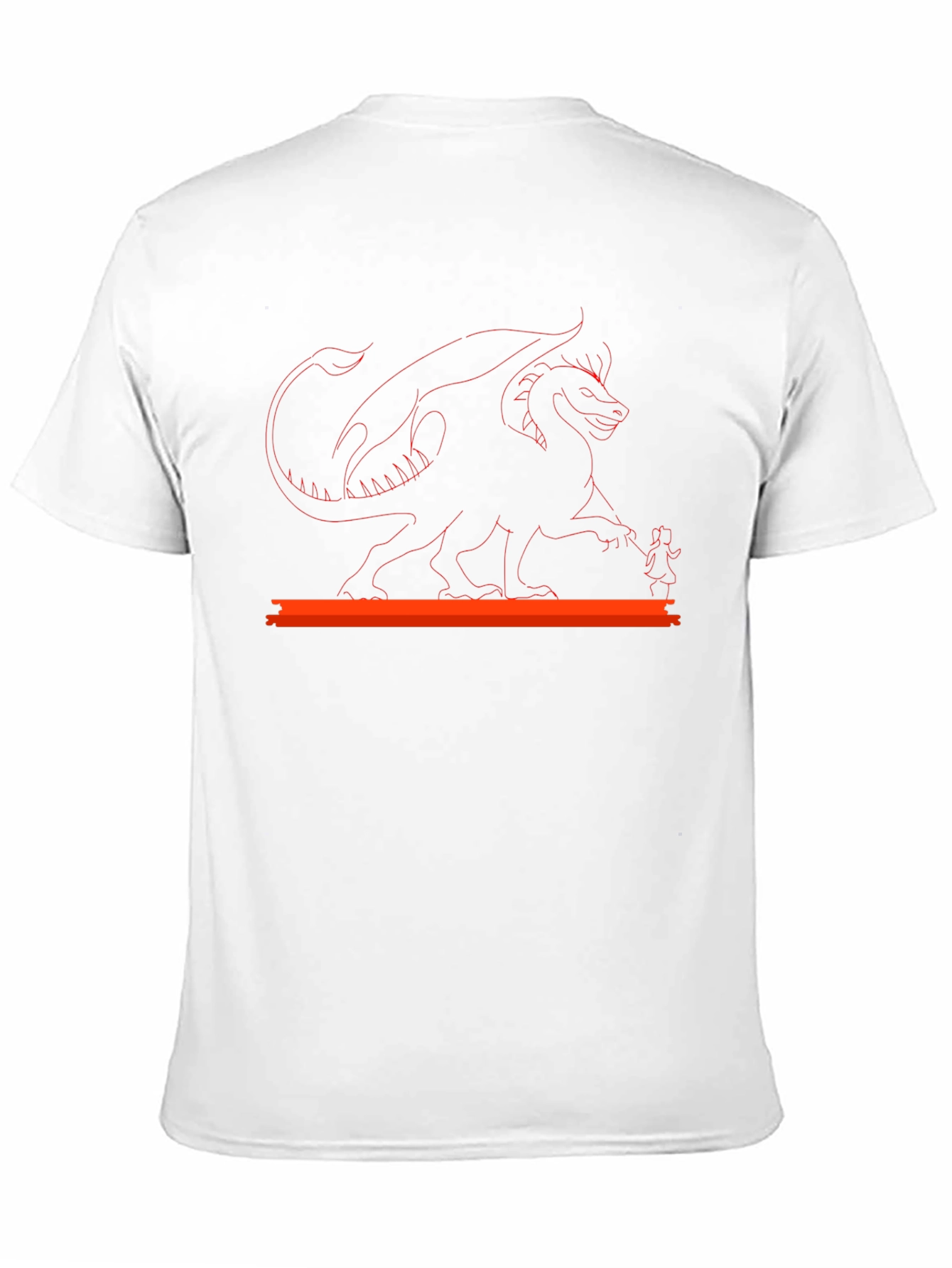 Dragon & Girl Graphic Black T-Shirt