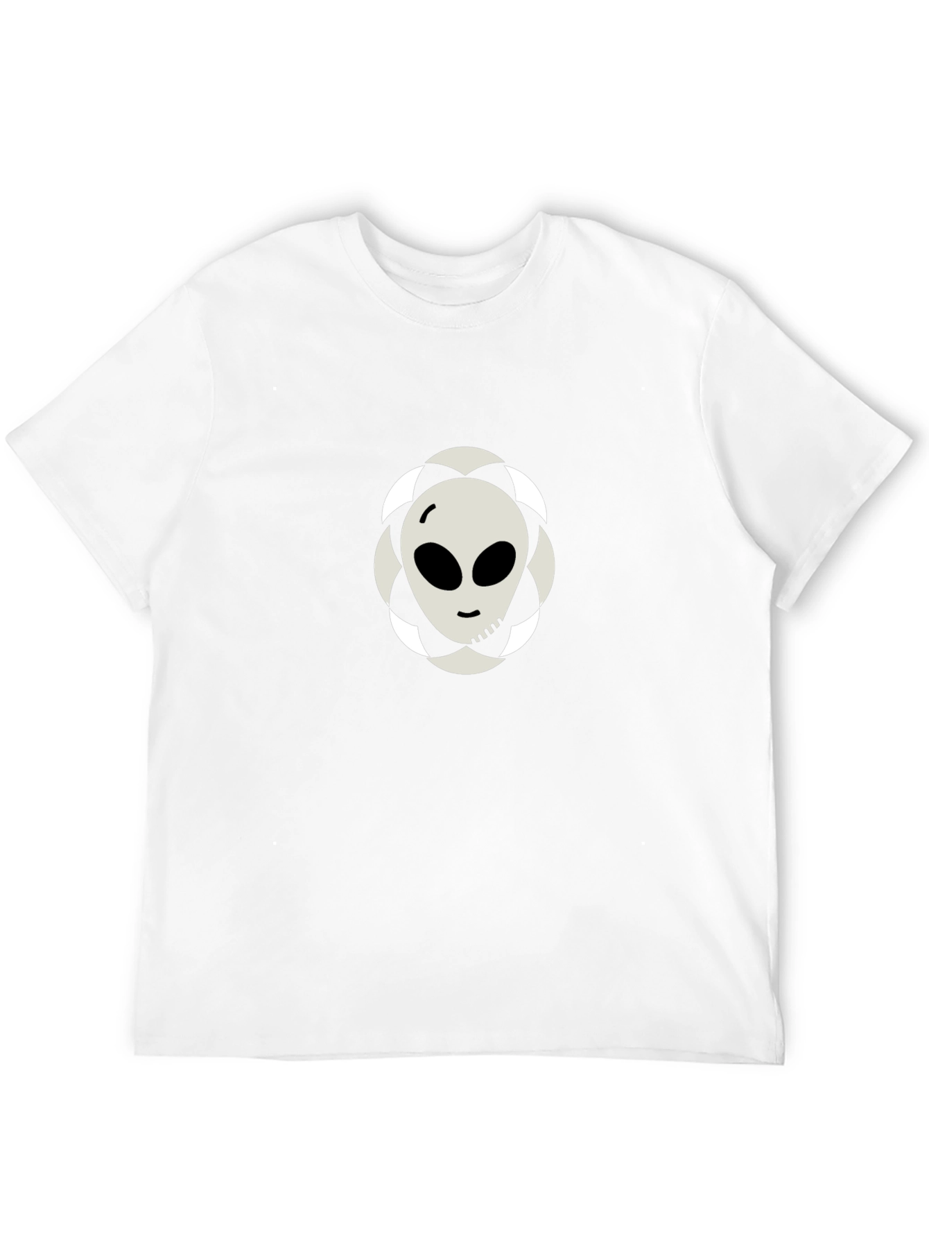 Alien Graphic Tee - Black Cotton Blend Shirt