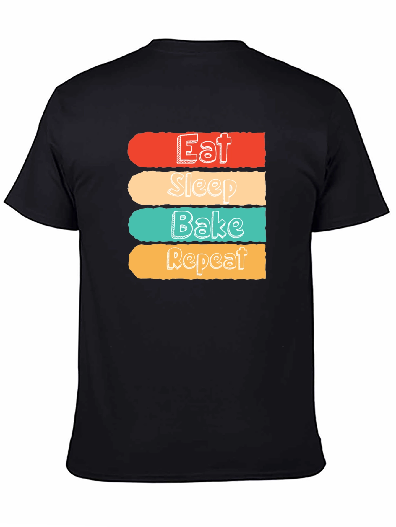 Eat Sleep Bake Repeat Graphic T-Shirt