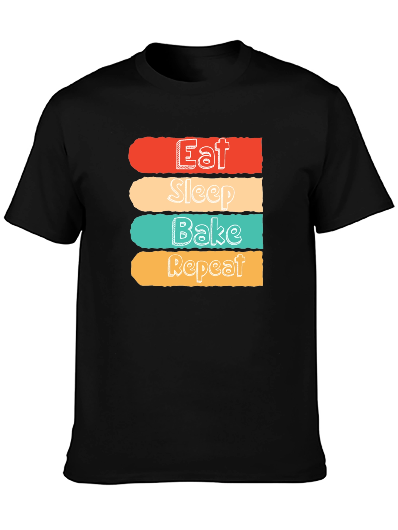Eat Sleep Bake Repeat Graphic T-Shirt