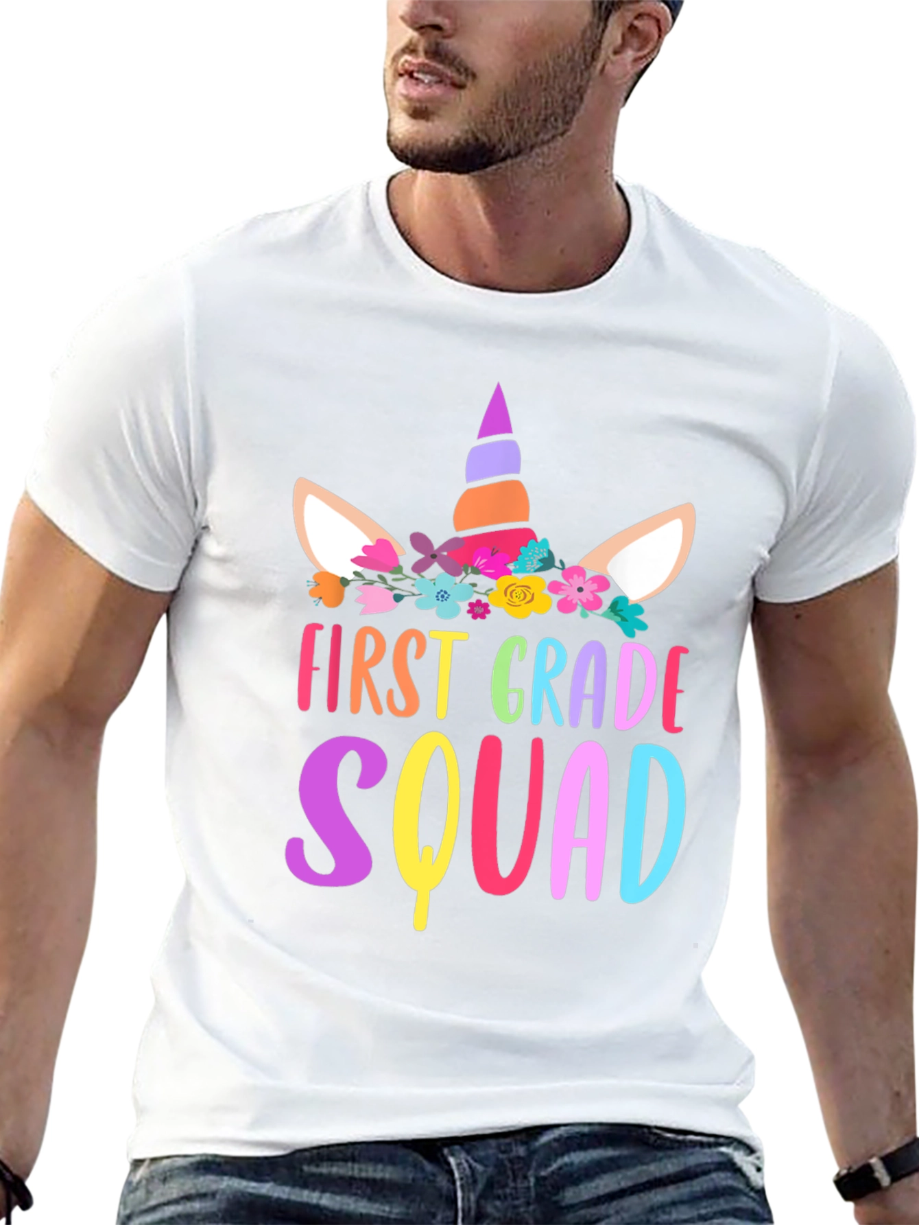 First Grade Squad Unicorn Graphic T-Shirt