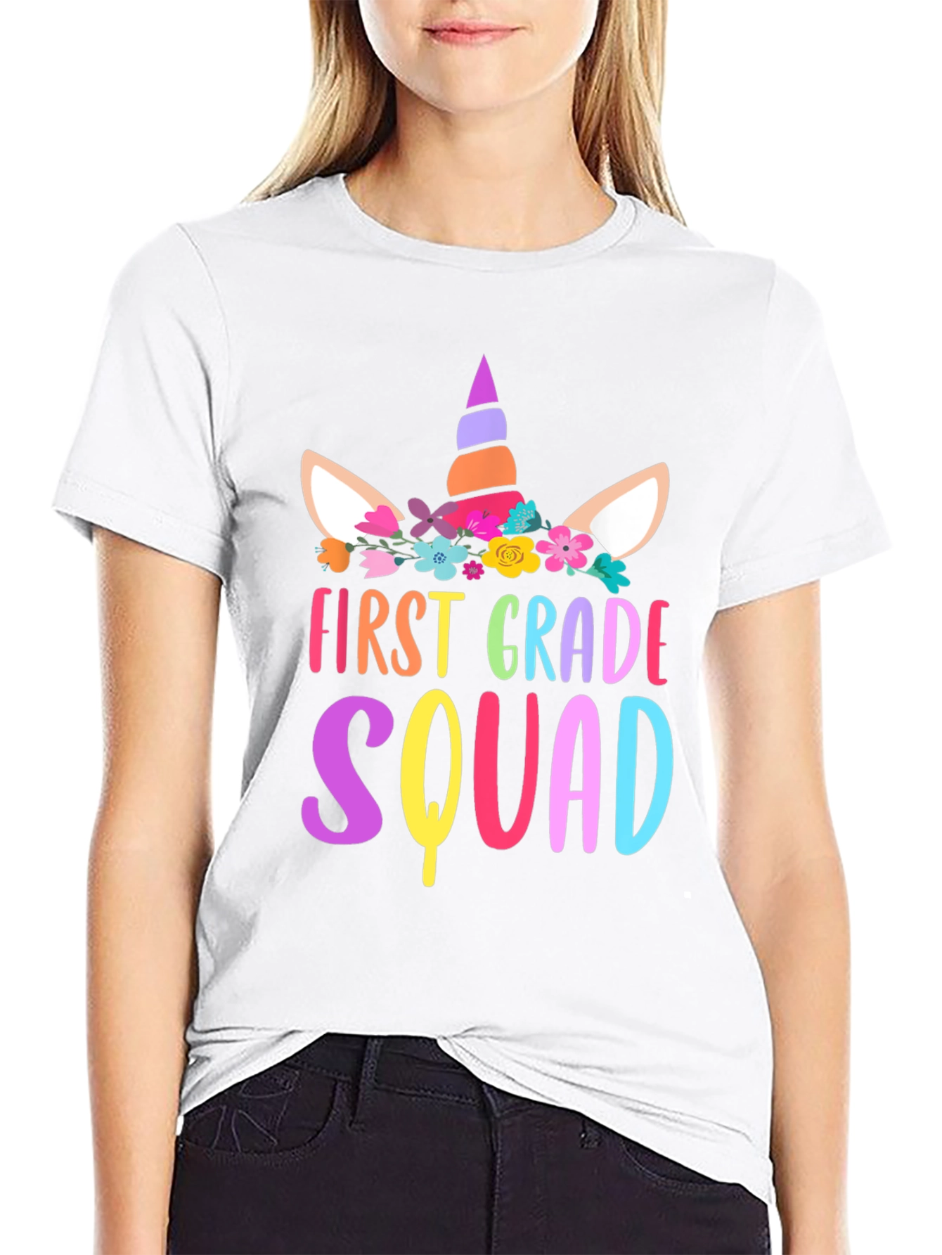 First Grade Squad Unicorn Graphic T-Shirt