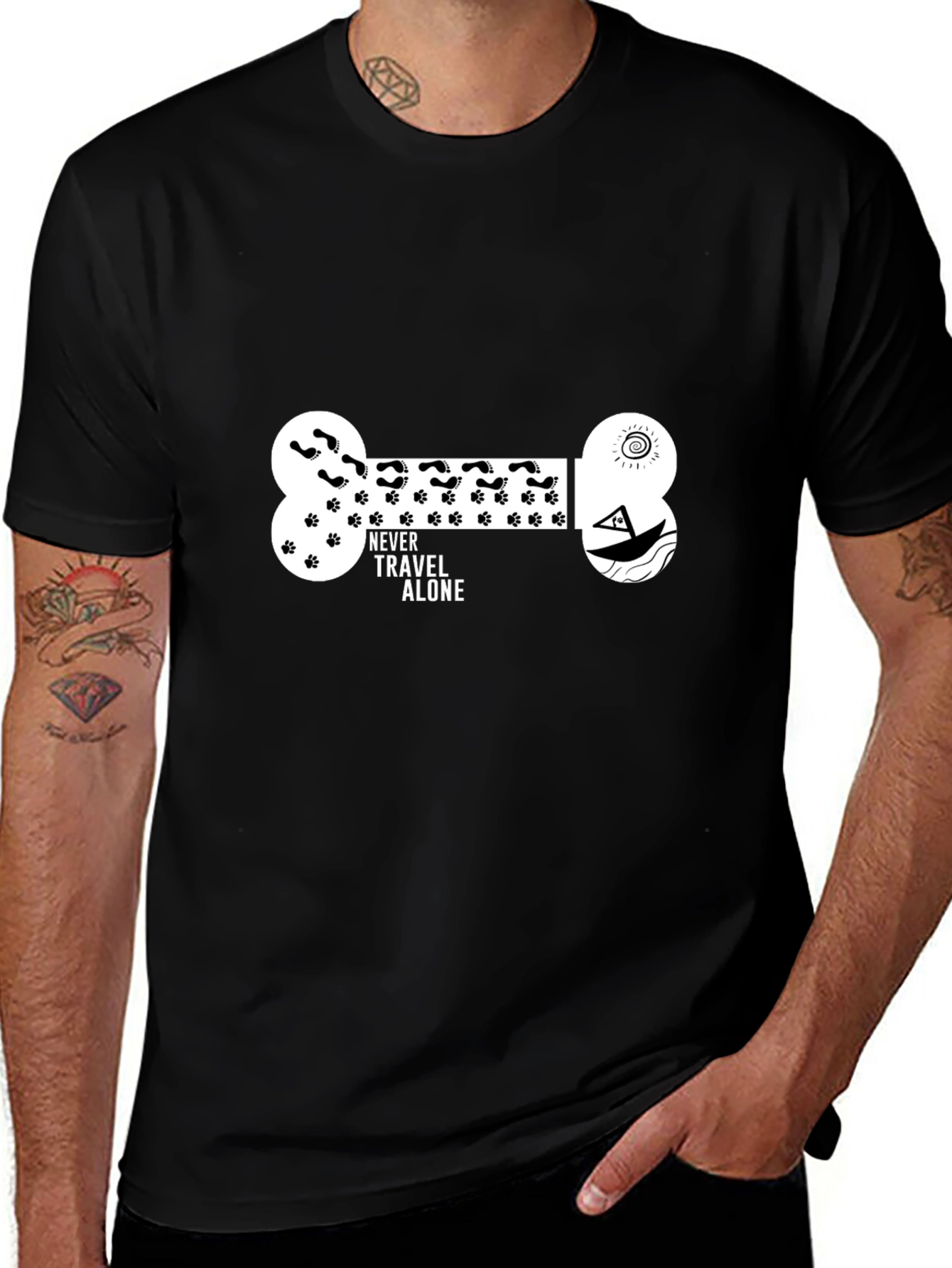 Never Travel Alone Graphic Tee