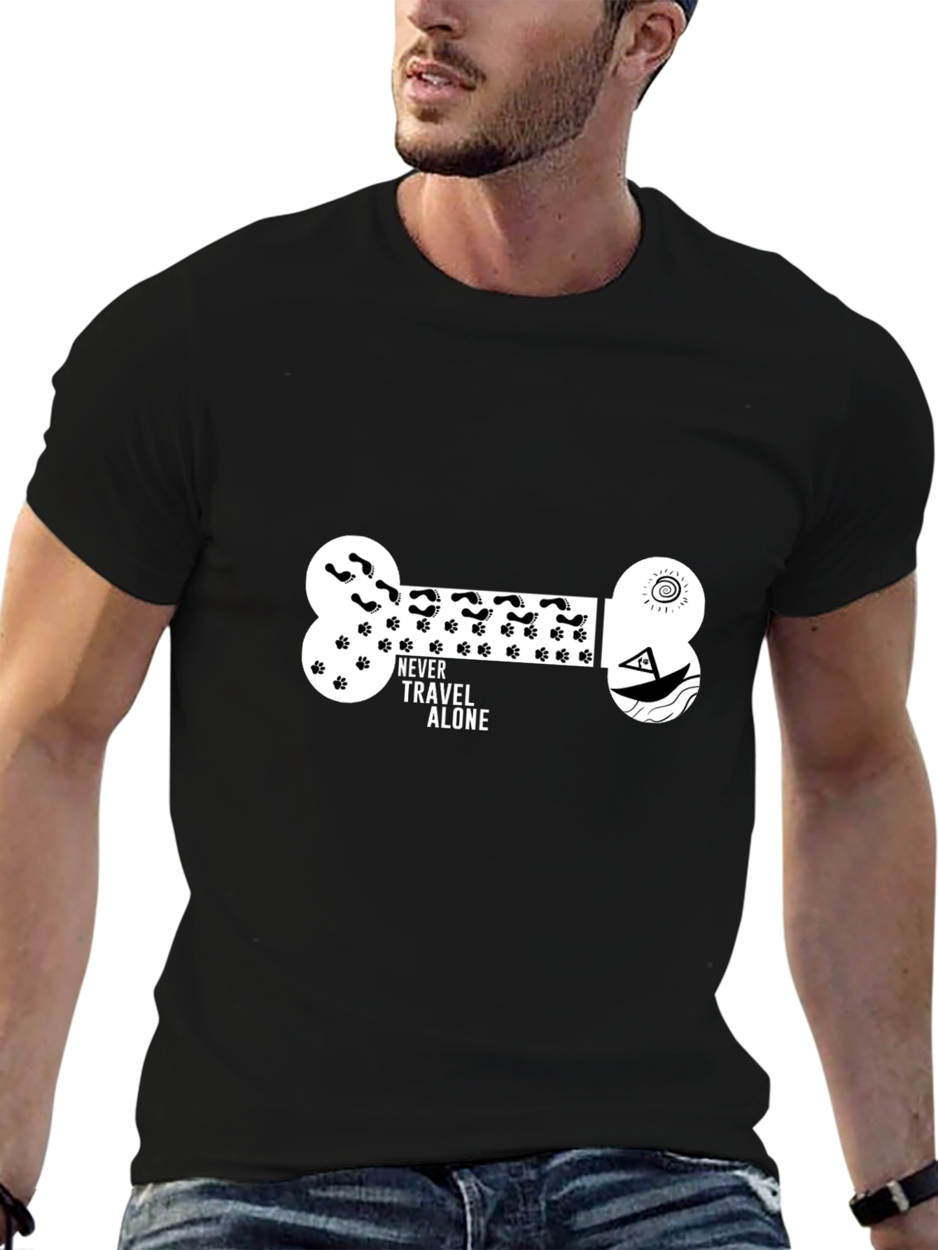 Never Travel Alone Graphic Tee