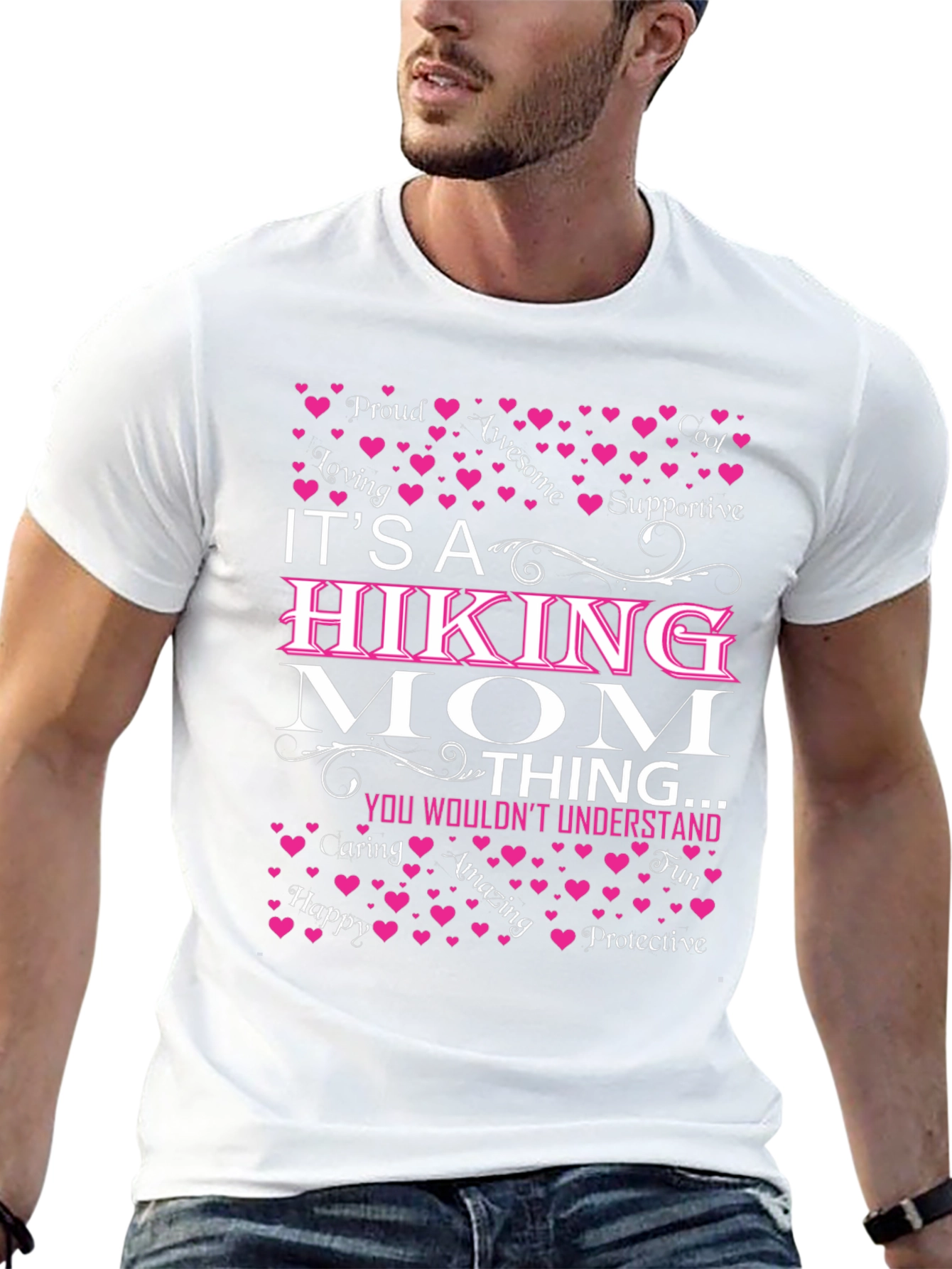 Hiking Mom T-Shirt: Proud Loving Awesome