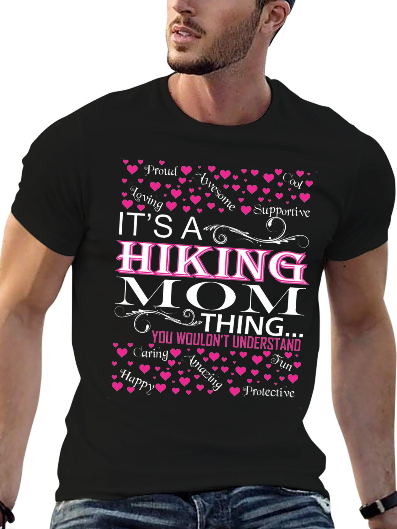 Hiking Mom T-Shirt: Proud Loving Awesome