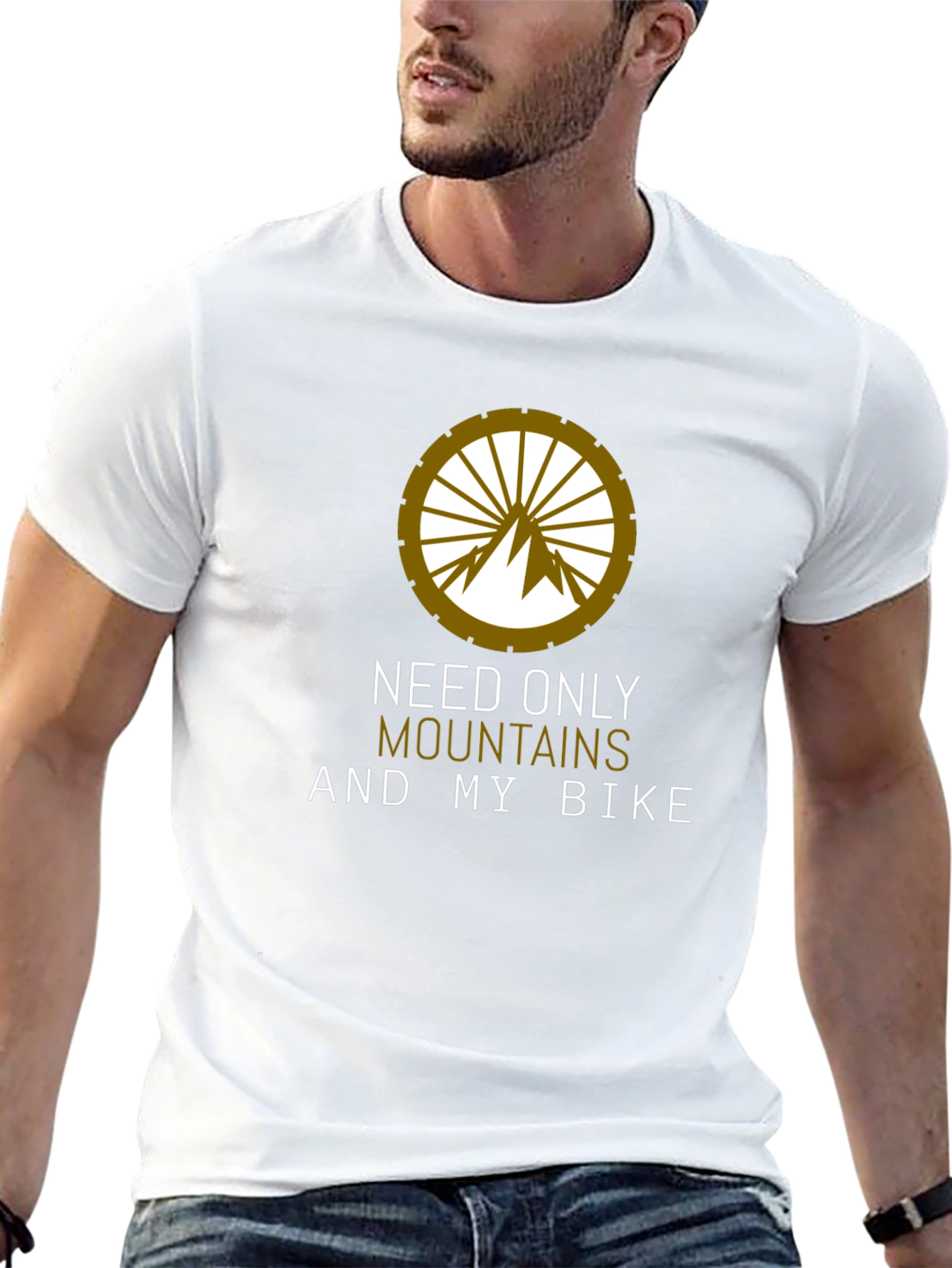 Need Only Mountains and My Bike - Graphic Tee