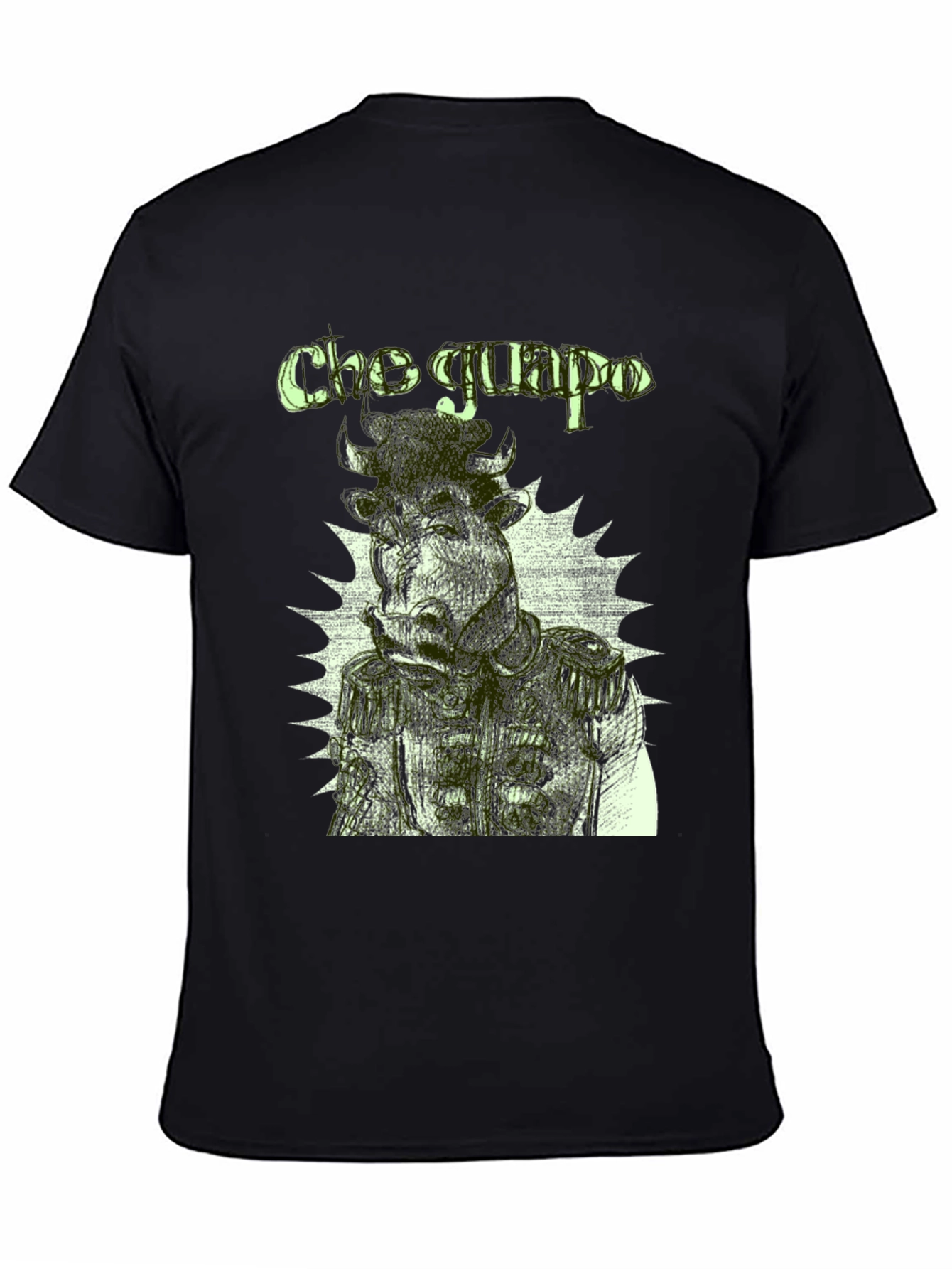 Cho Guapo Graphic Tee - Black Cotton T-Shirt