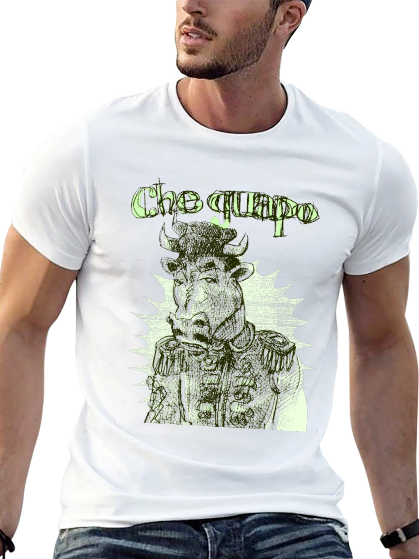 Cho Guapo Graphic Tee - Black Cotton T-Shirt