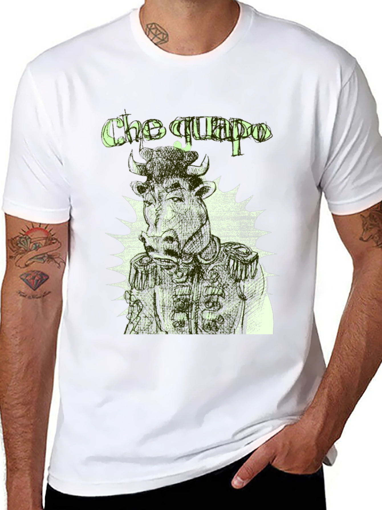 Cho Guapo Graphic Tee - Black Cotton T-Shirt