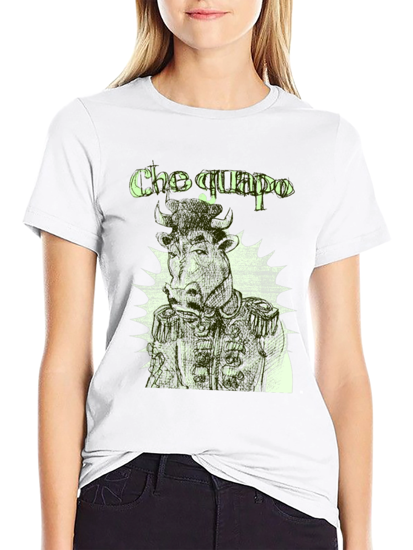 Cho Guapo Graphic Tee - Black Cotton T-Shirt