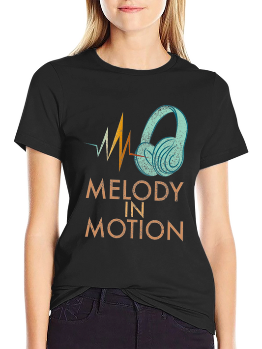 Melody in Motion Graphic Tee - Stylish Music Lover Shirt