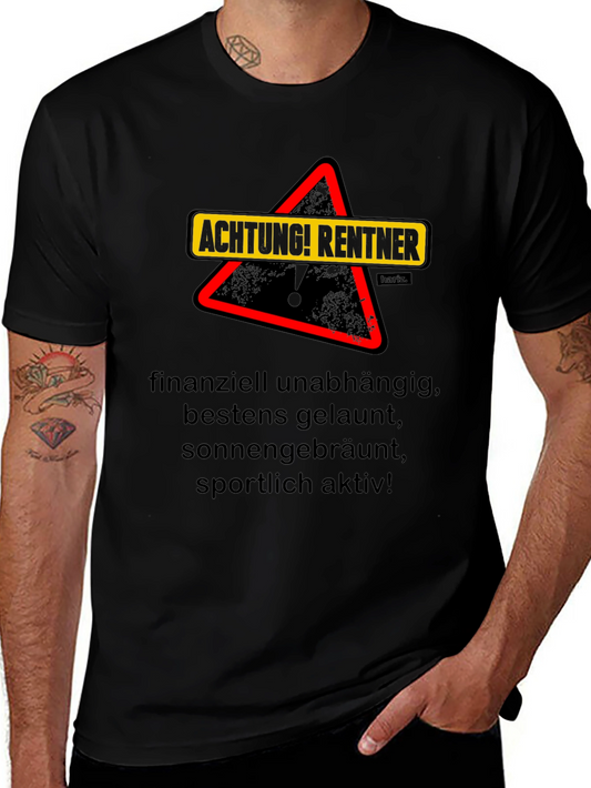 Achtung Rentner Graphic T-Shirt