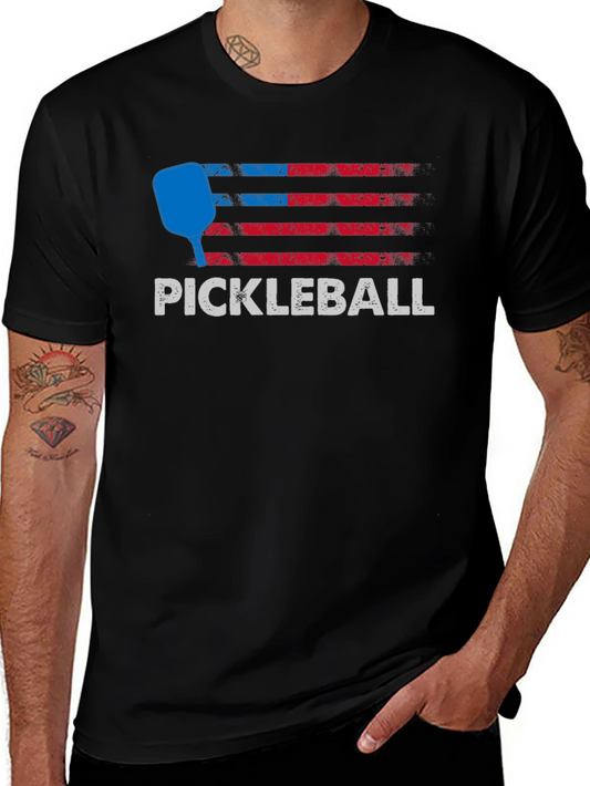 Pickleball American Flag T-Shirt