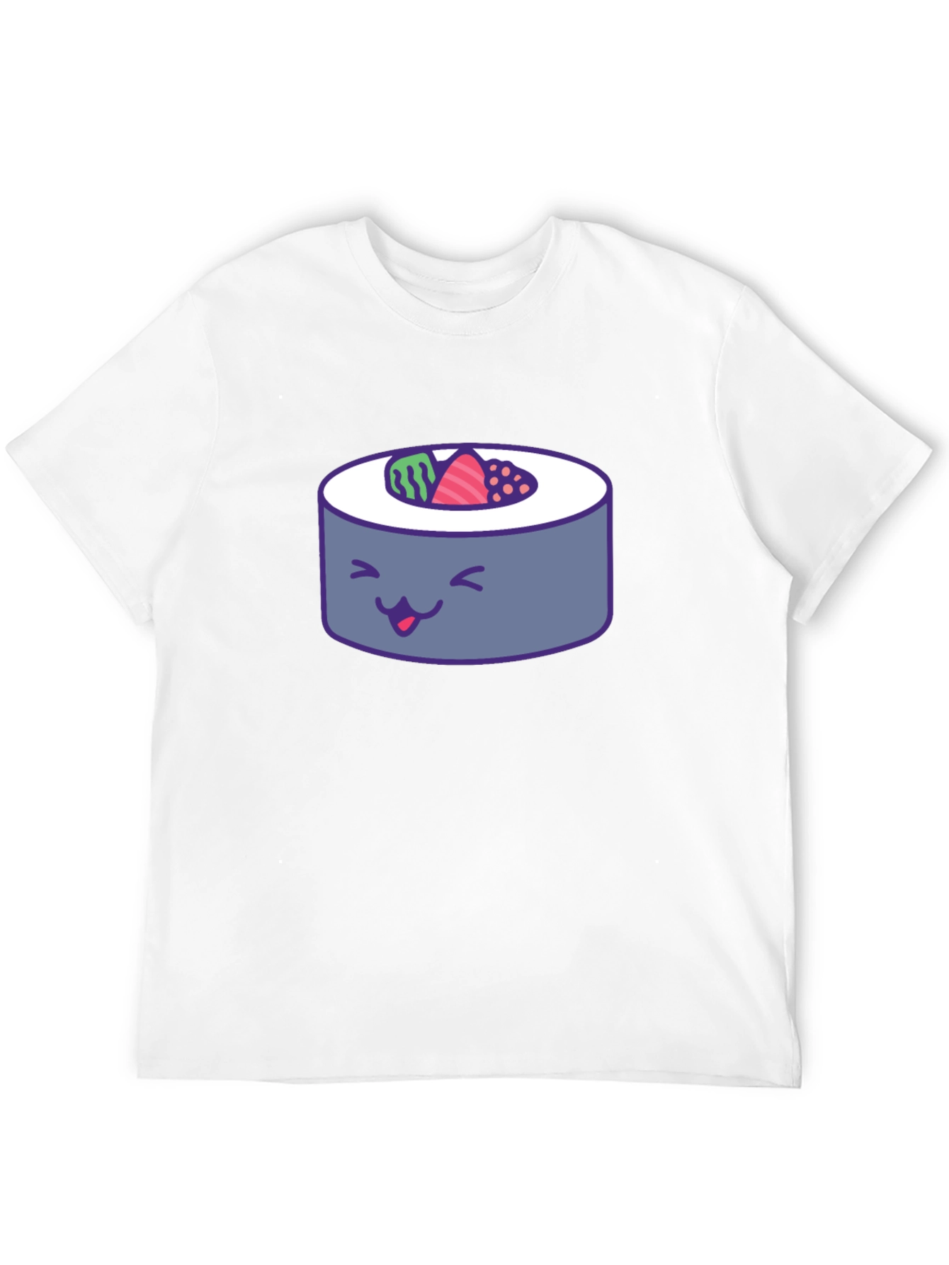 Sushi Roll Graphic Tee - Fun Foodie T-Shirt