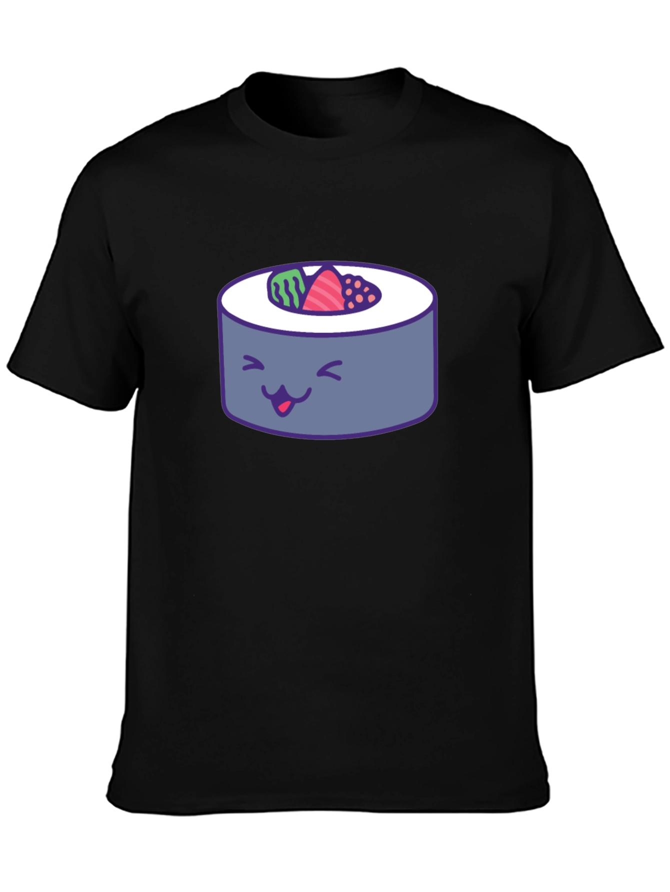 Sushi Roll Graphic Tee - Fun Foodie T-Shirt