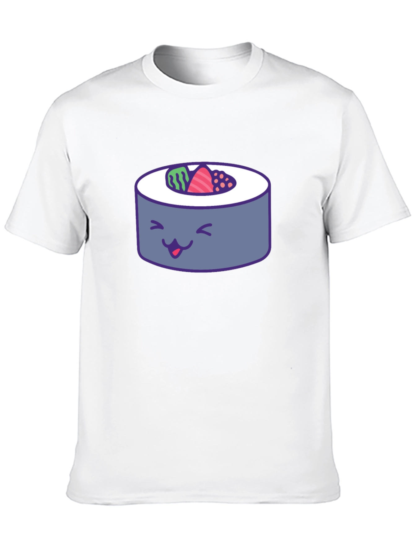 Sushi Roll Graphic Tee - Fun Foodie T-Shirt