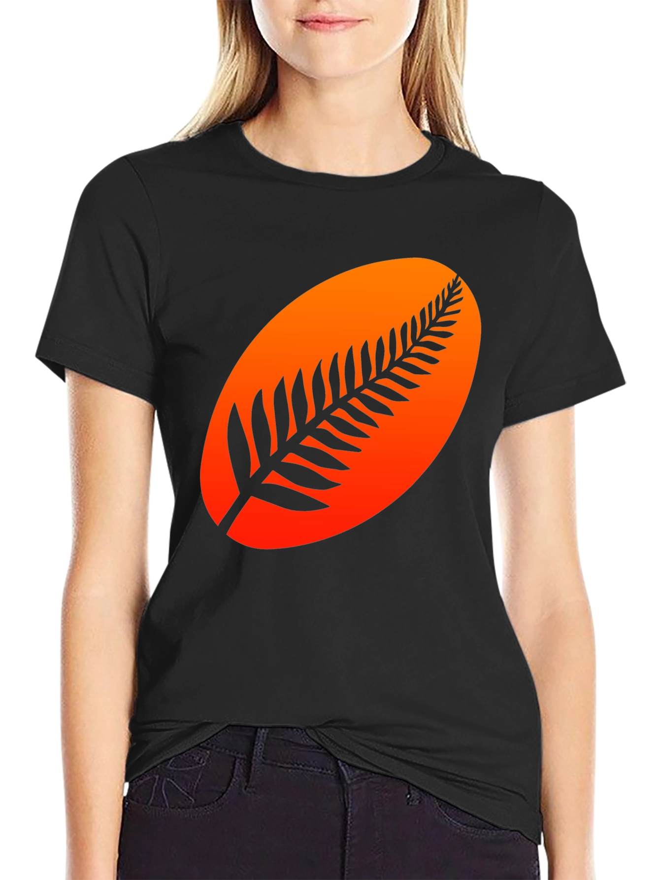 Stylish Black T-Shirt with Graphic Design