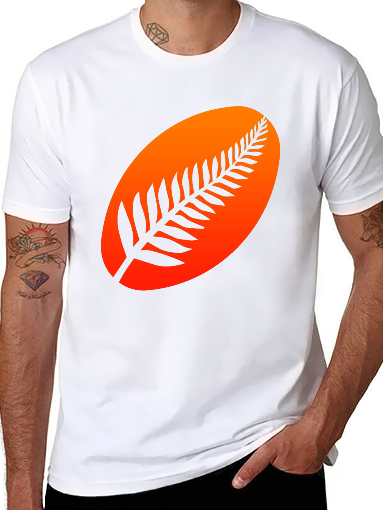 Stylish Black T-Shirt with Graphic Design