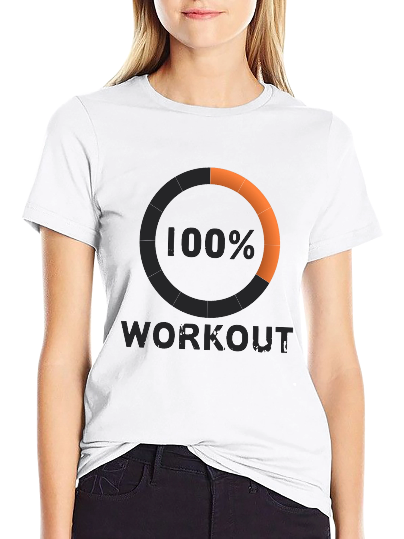 100% Workout Black T-Shirt