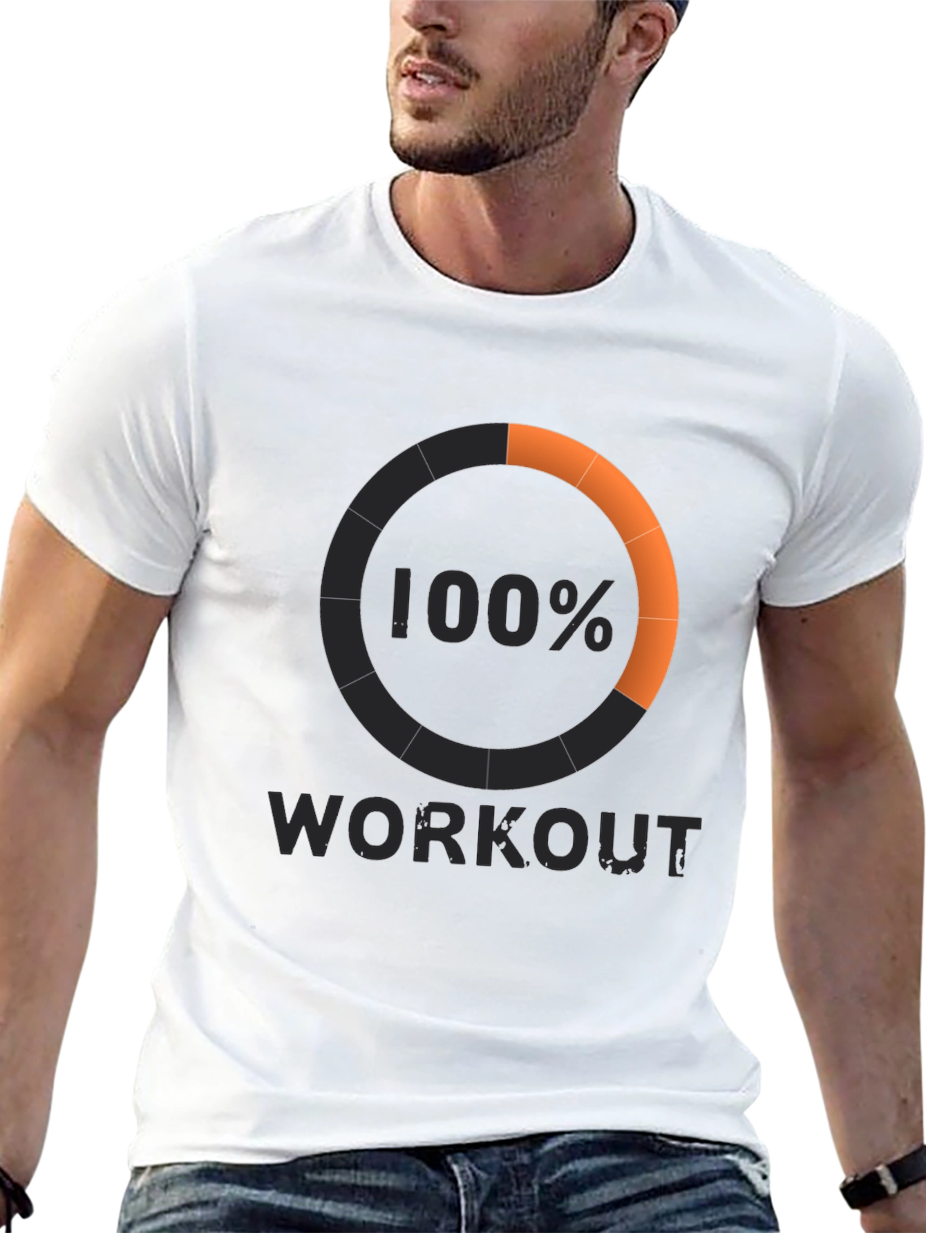 100% Workout Black T-Shirt