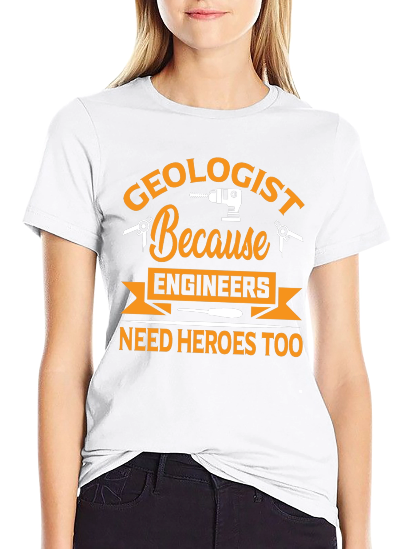 Geologist Hero T-Shirt Funny Engineering Gift