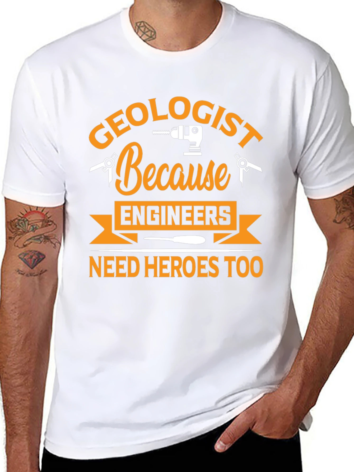 Geologist Hero T-Shirt Funny Engineering Gift