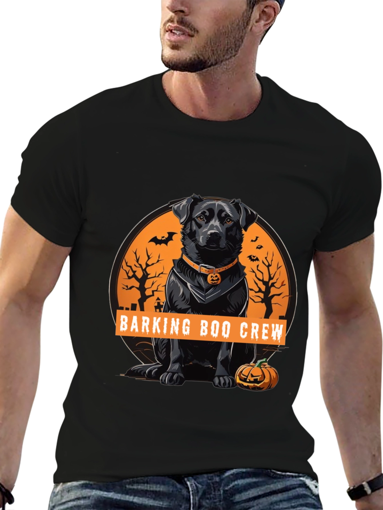 Barking Boo Crew Halloween Dog T-Shirt