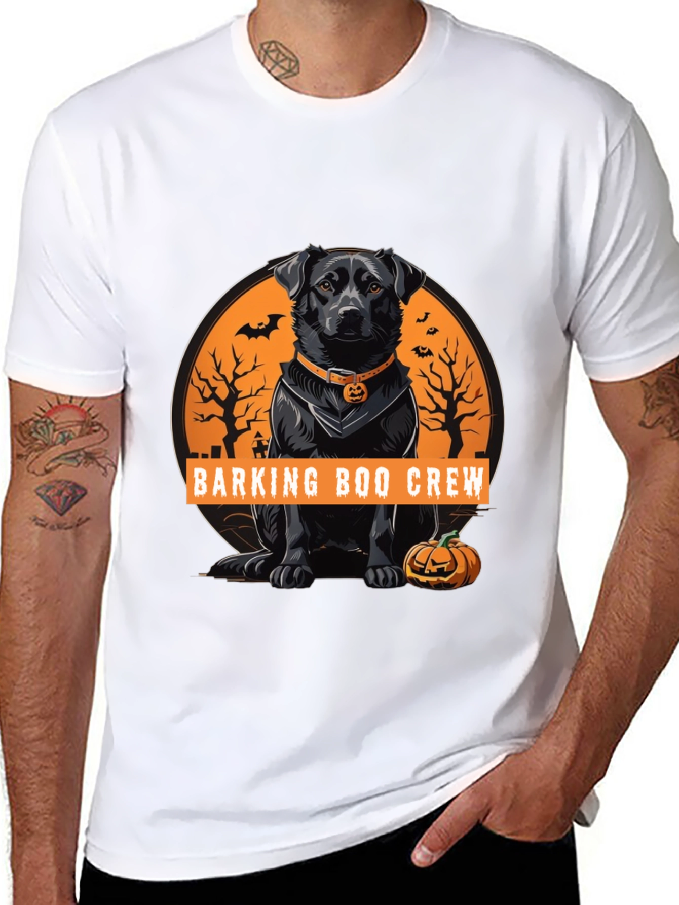 Barking Boo Crew Halloween Dog T-Shirt