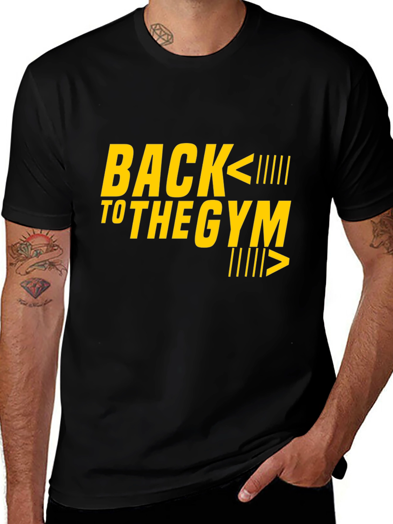 Back to the Gym Graphic Tee - Black