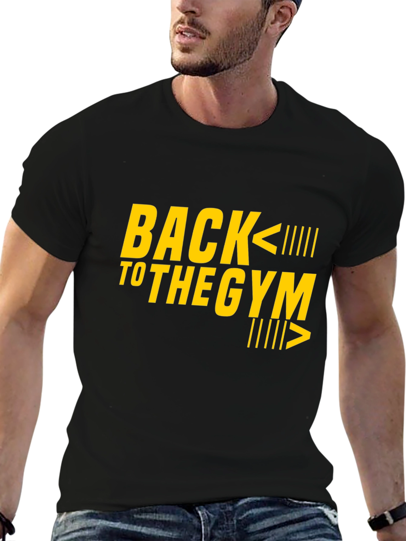 Back to the Gym Graphic Tee - Black