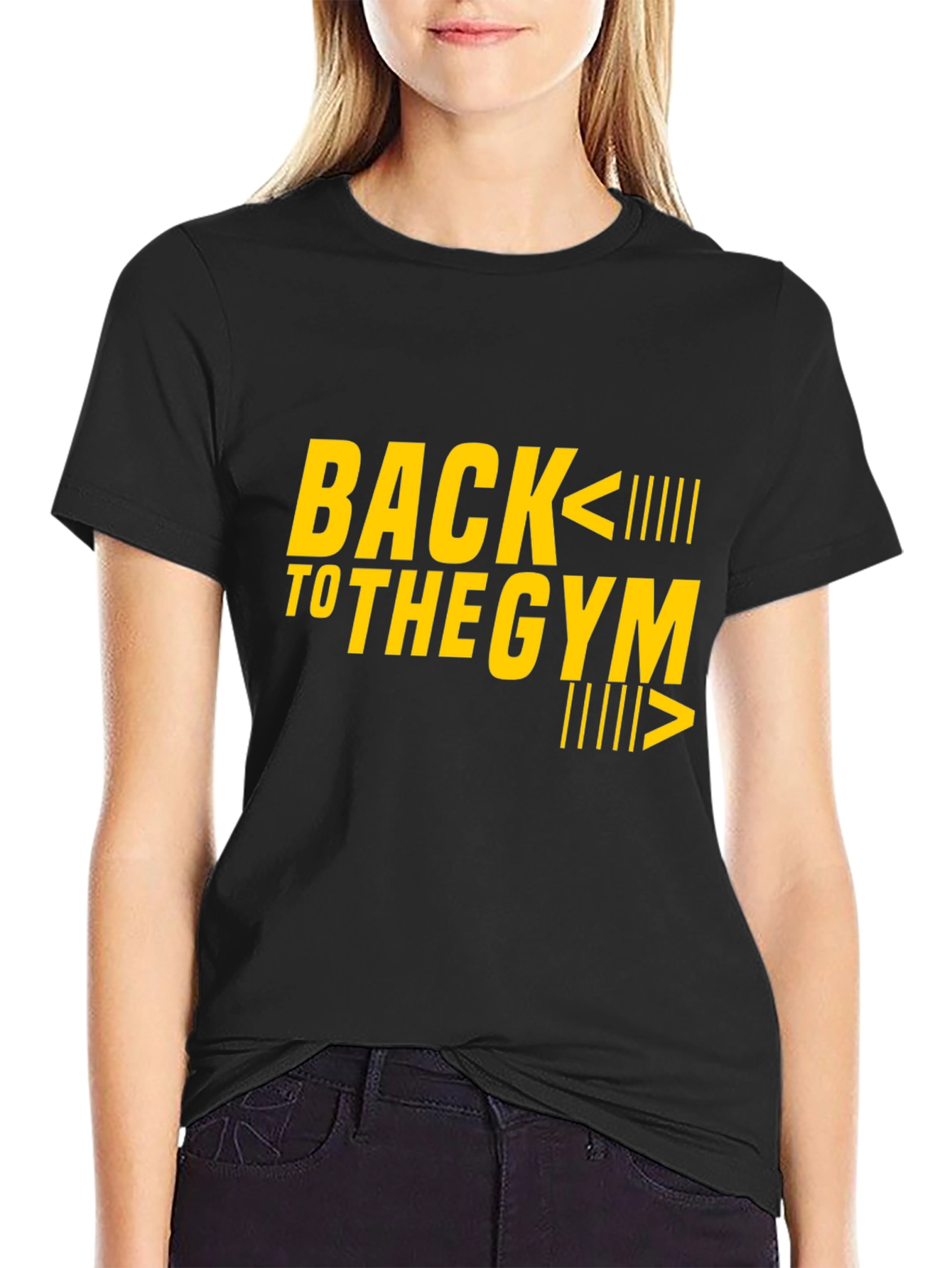 Back to the Gym Graphic Tee - Black
