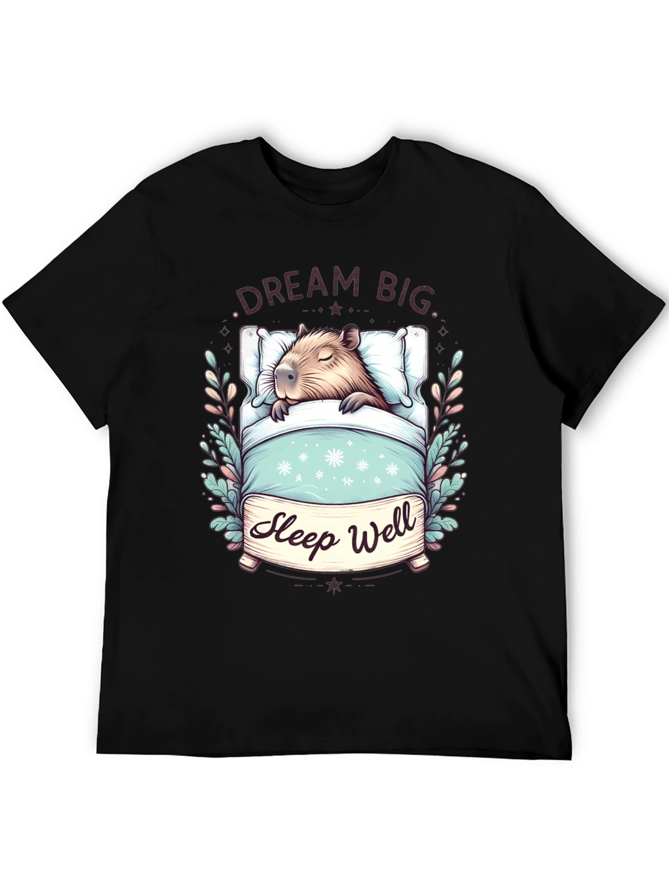 Dream Big Sleep Well Capybara T-Shirt