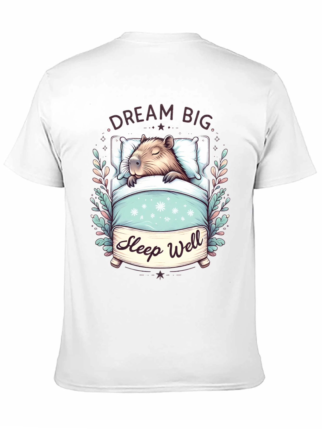 Dream Big Sleep Well Capybara T-Shirt