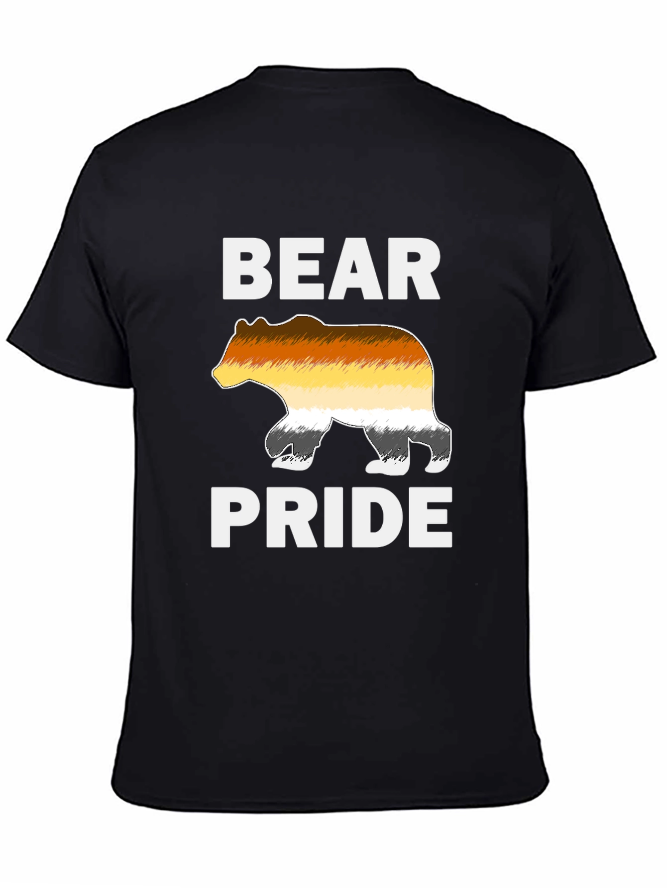 Bear Pride T-Shirt LGBT Gay Pride Bear Flag Tee