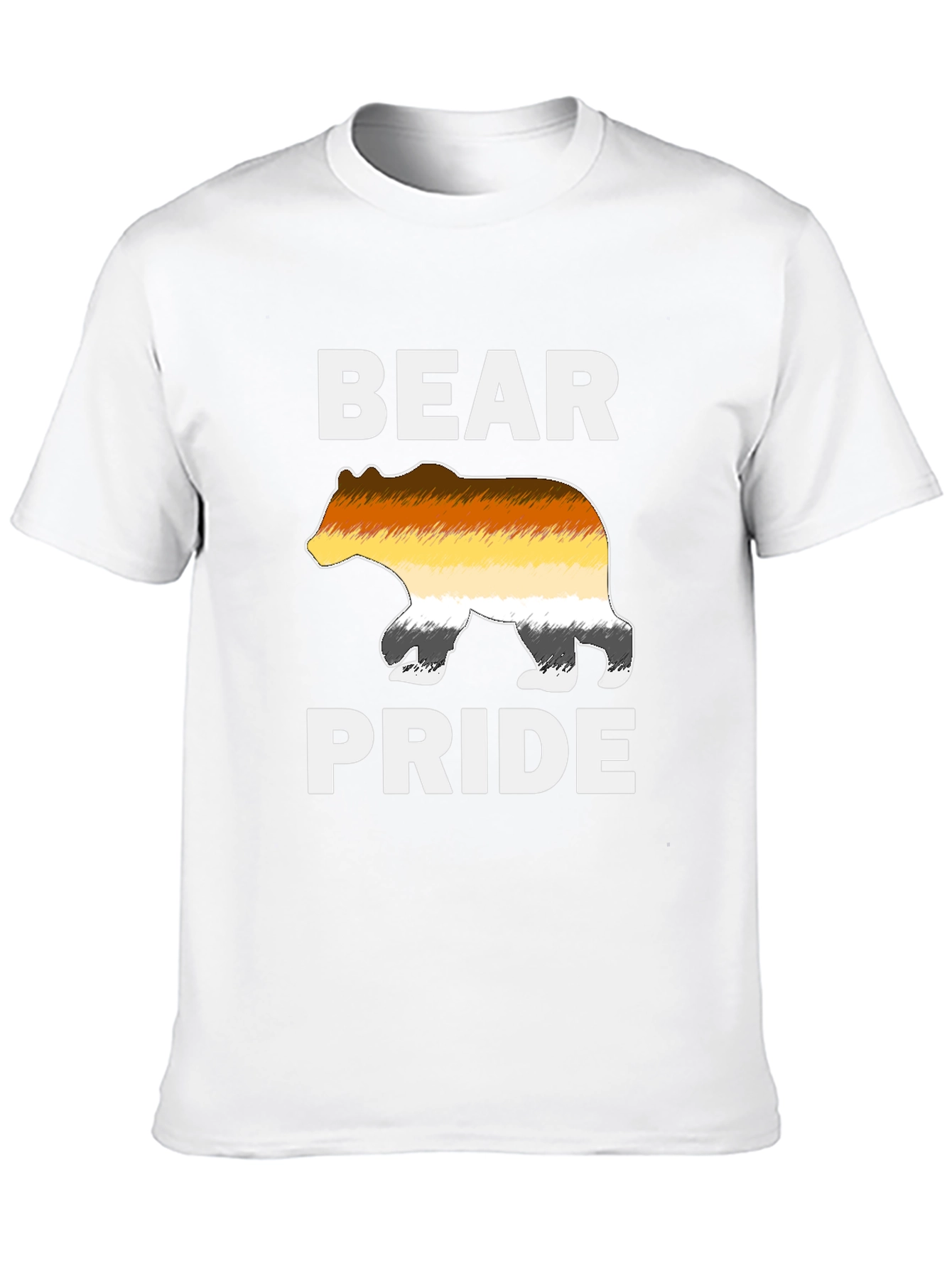 Bear Pride T-Shirt LGBT Gay Pride Bear Flag Tee