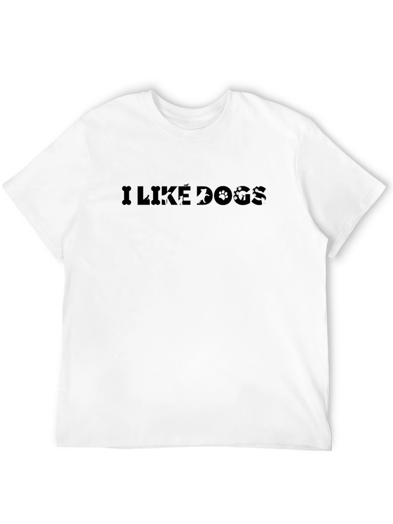 I Like Dogs Graphic Tee - Mens Black T-Shirt